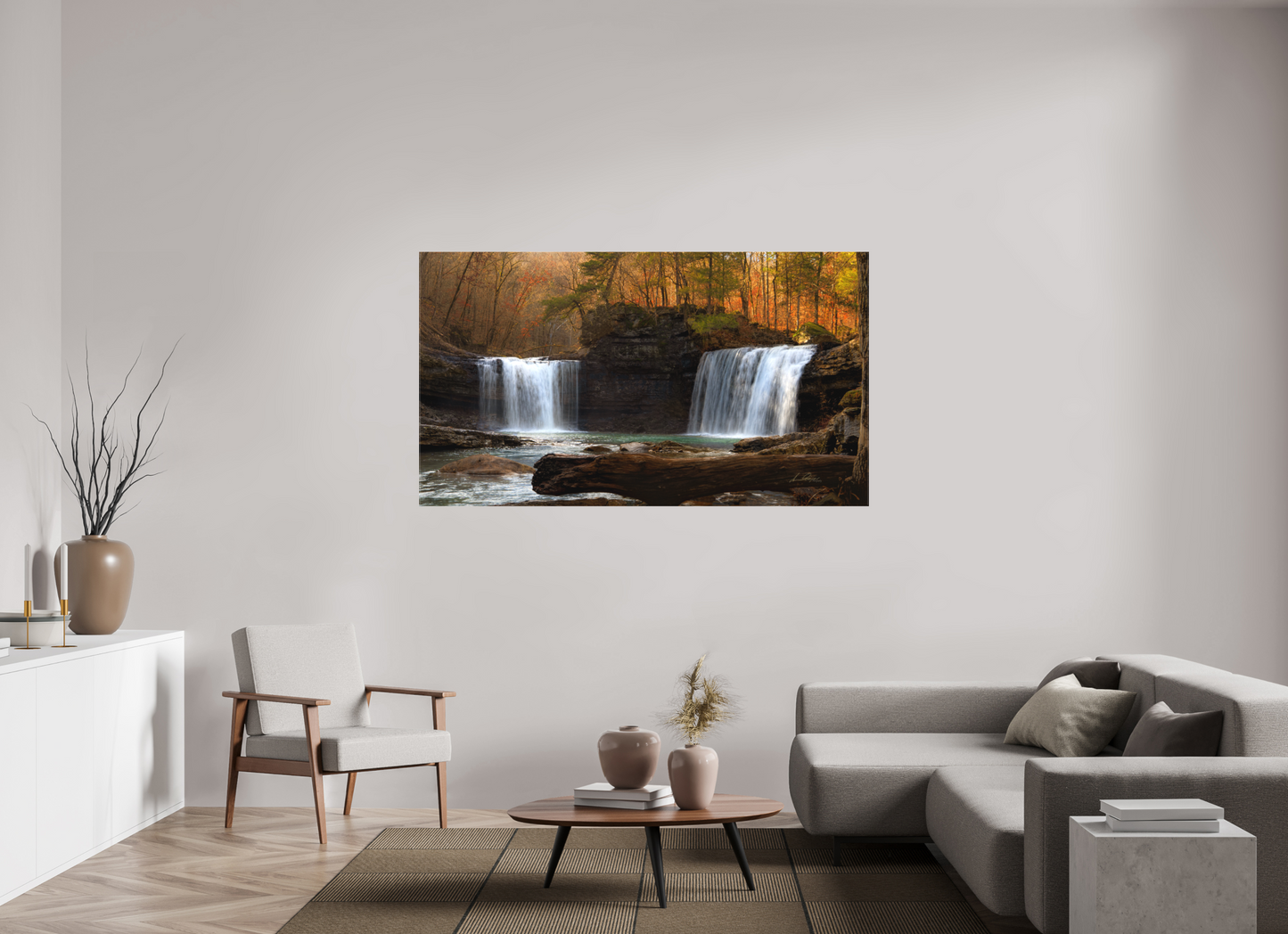 70 x 39.4″, Canvas Print Twin Falls