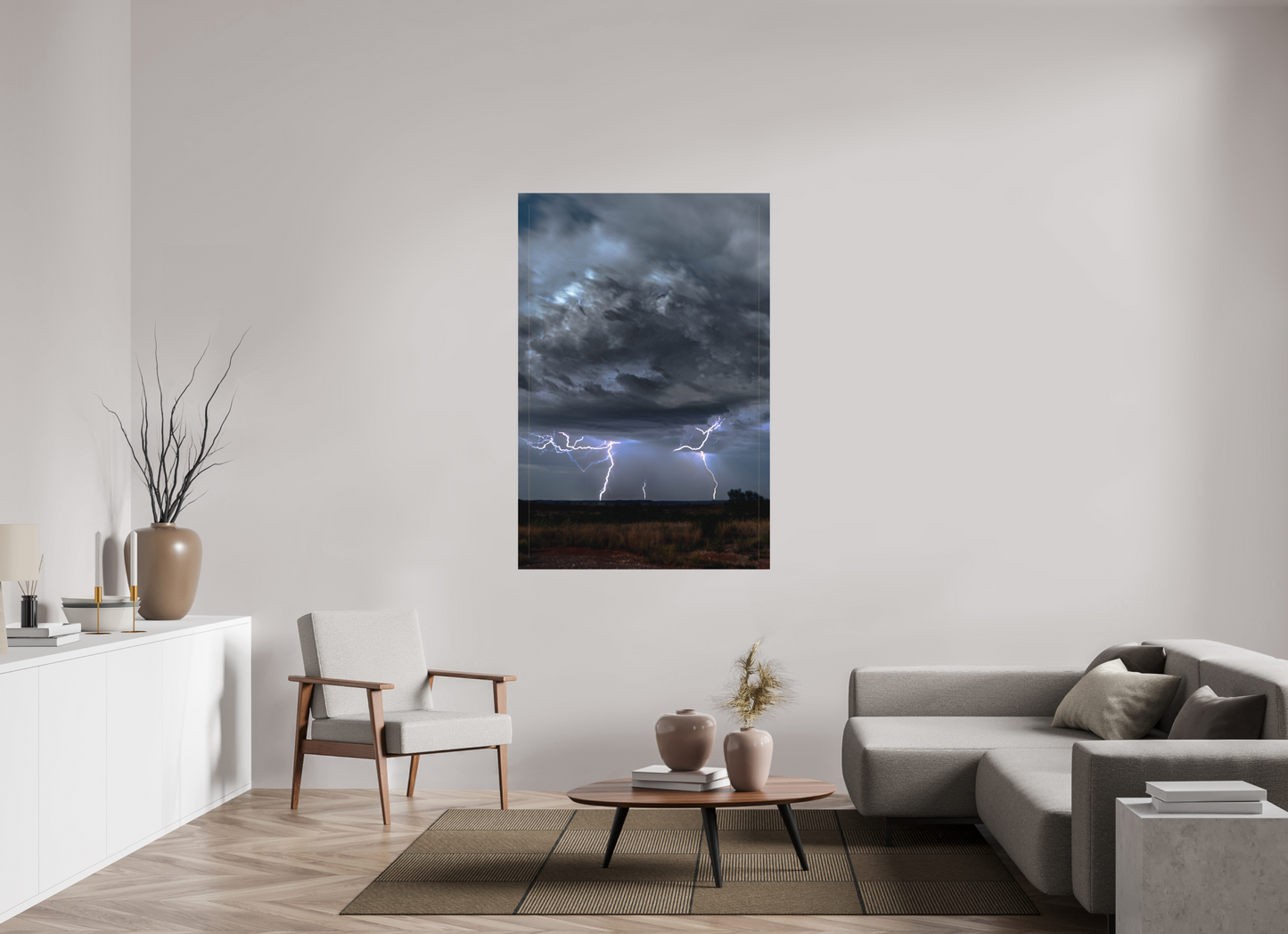 40 x 60″, Canvas Print Fractured Storm