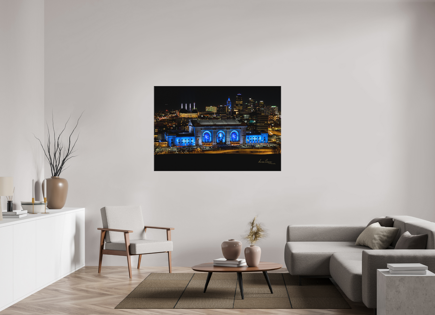 60 x 40″, Canvas Print Kansas City Union Station