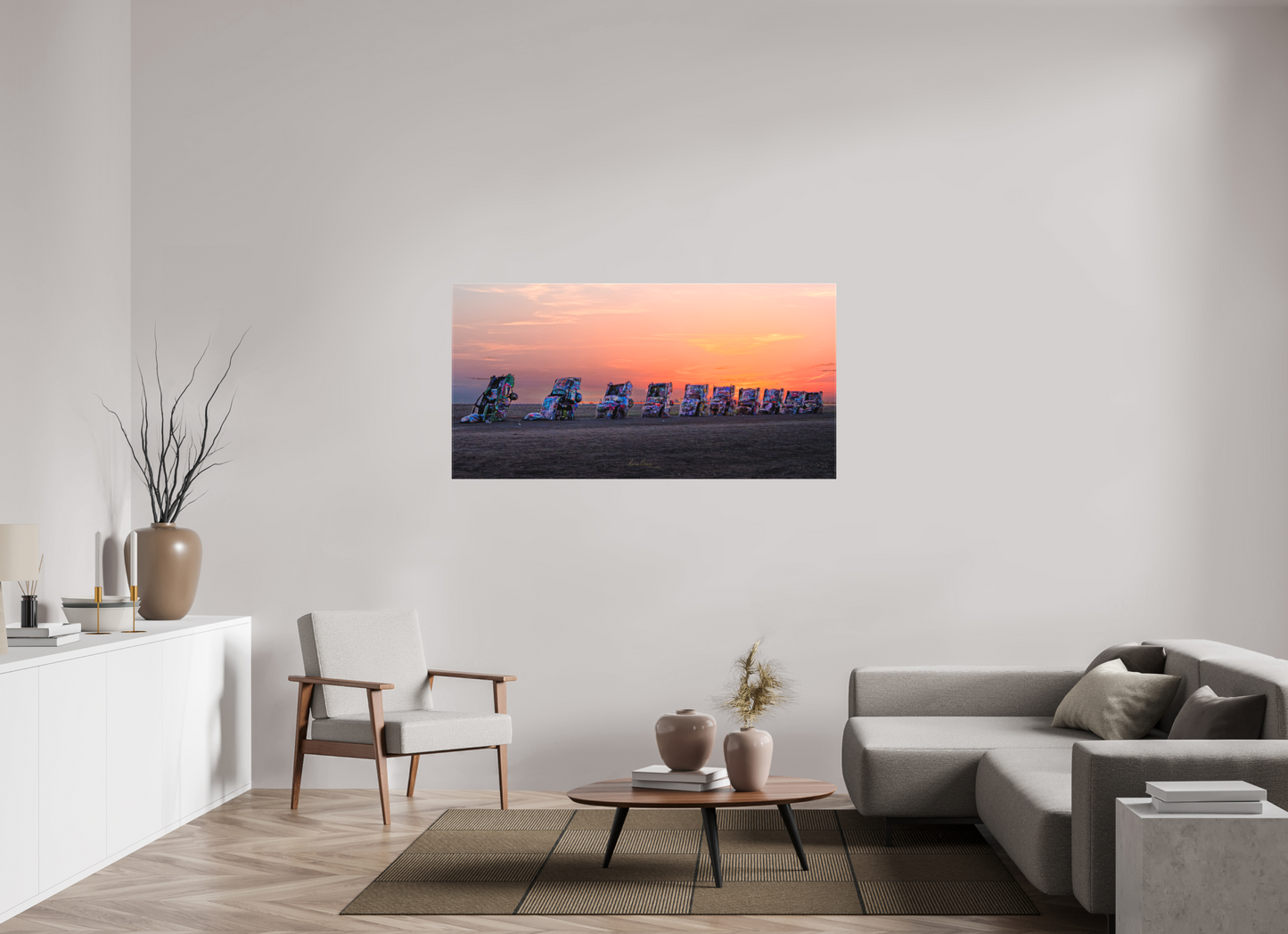 61.3 x 31″, Canvas Print Before the Highway Woke