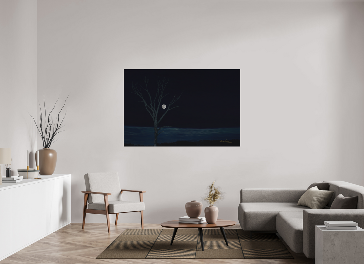 66 x 44″, Metal Prints Held by the Snow Moon