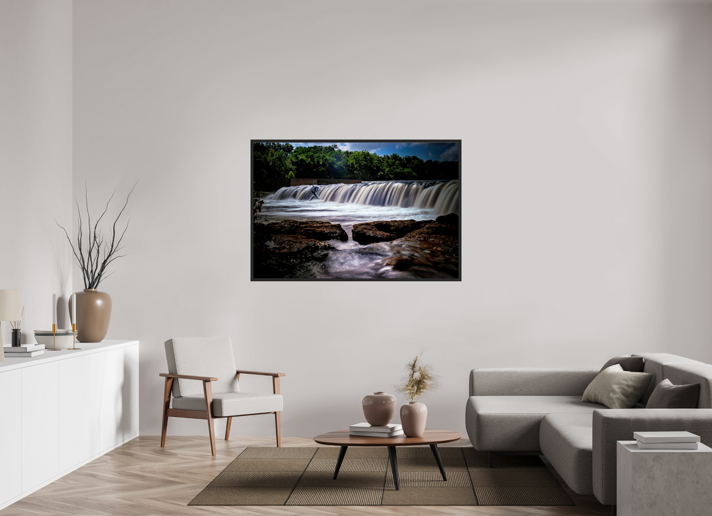 60 x 40″, Gallery Frame Grand Falls in Shadow