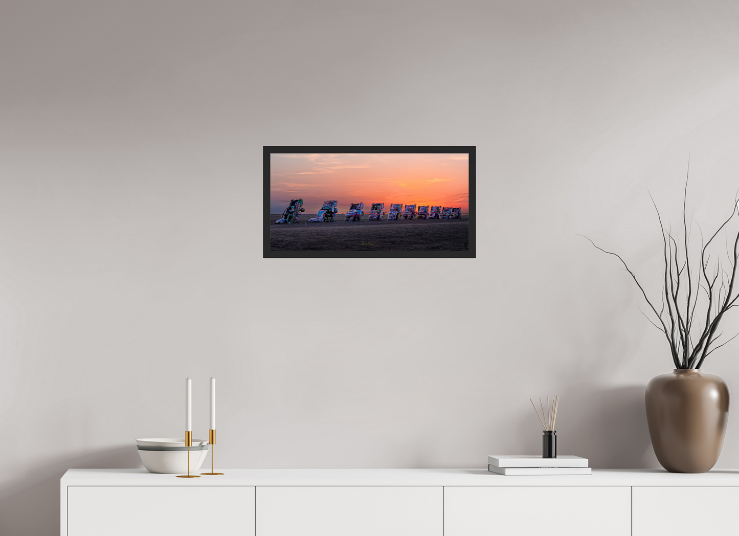 23.7 x 12″, Gallery Frame Before the Highway Woke