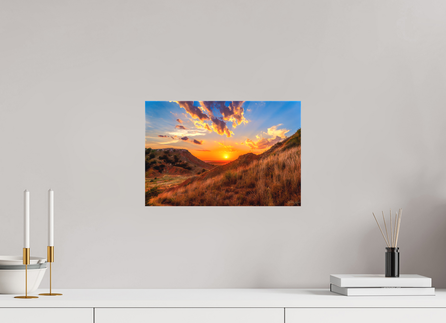 15 x 10″, Canvas Print Embers of the Horizon