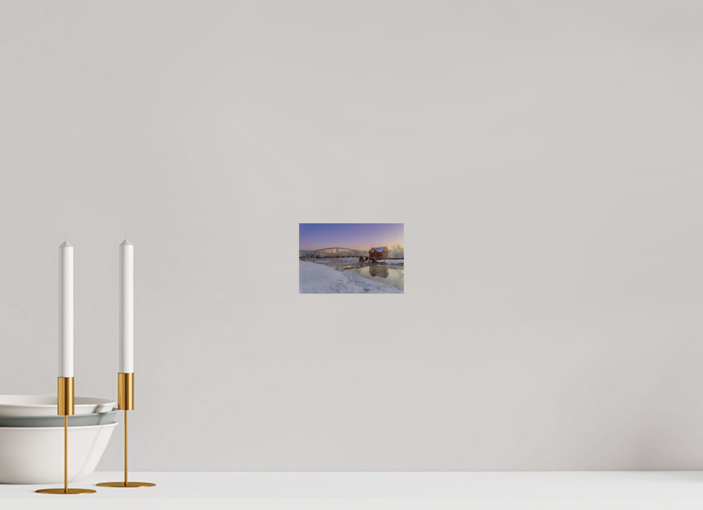 6 x 4″, Photo Print On Fuji Crystal DP II Winter at War Eagle Mill – Arkansas Historic Mill Fine Art Print