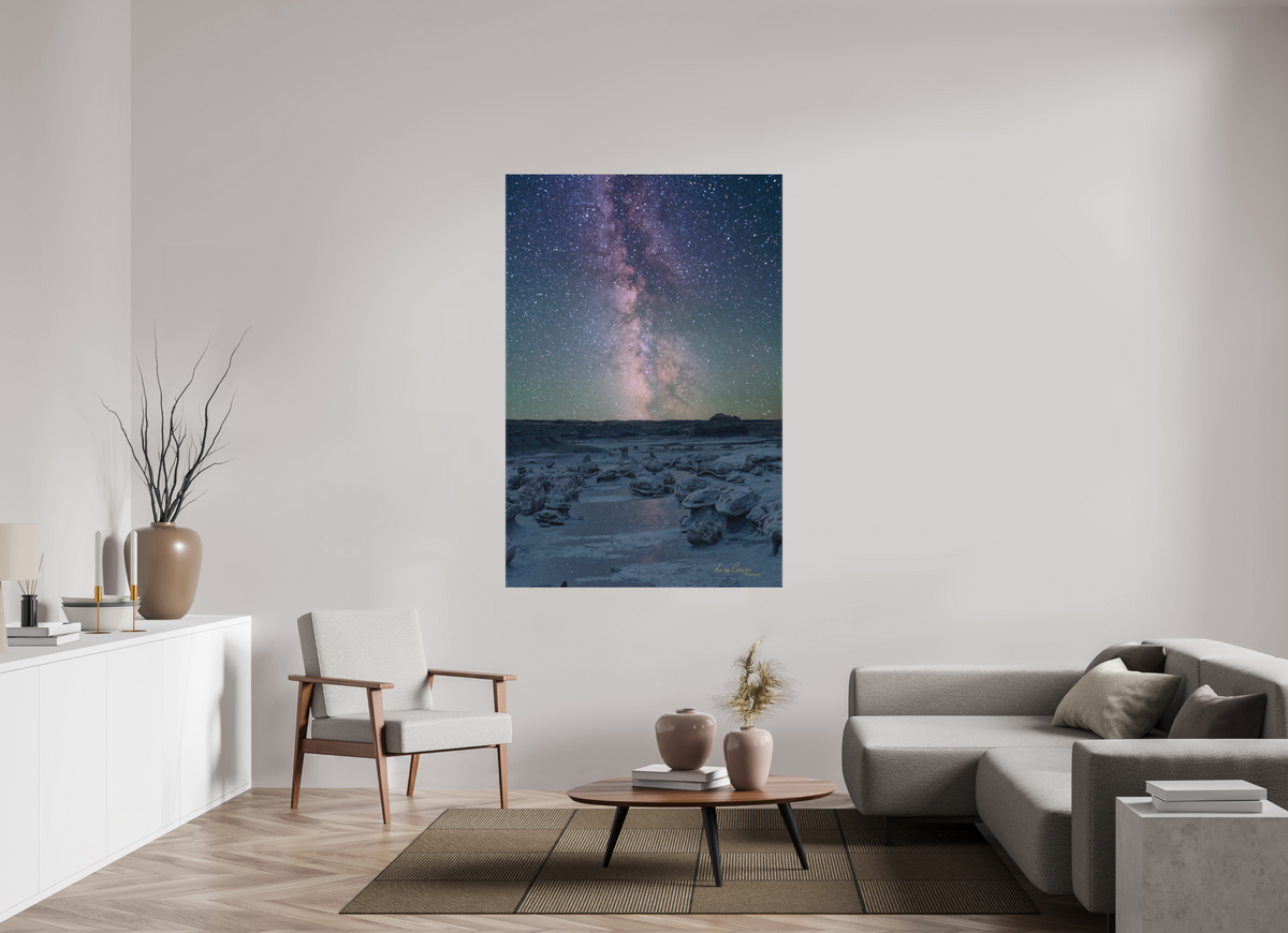 44 x 66″, Canvas Print Stars Over The Stone Eggs