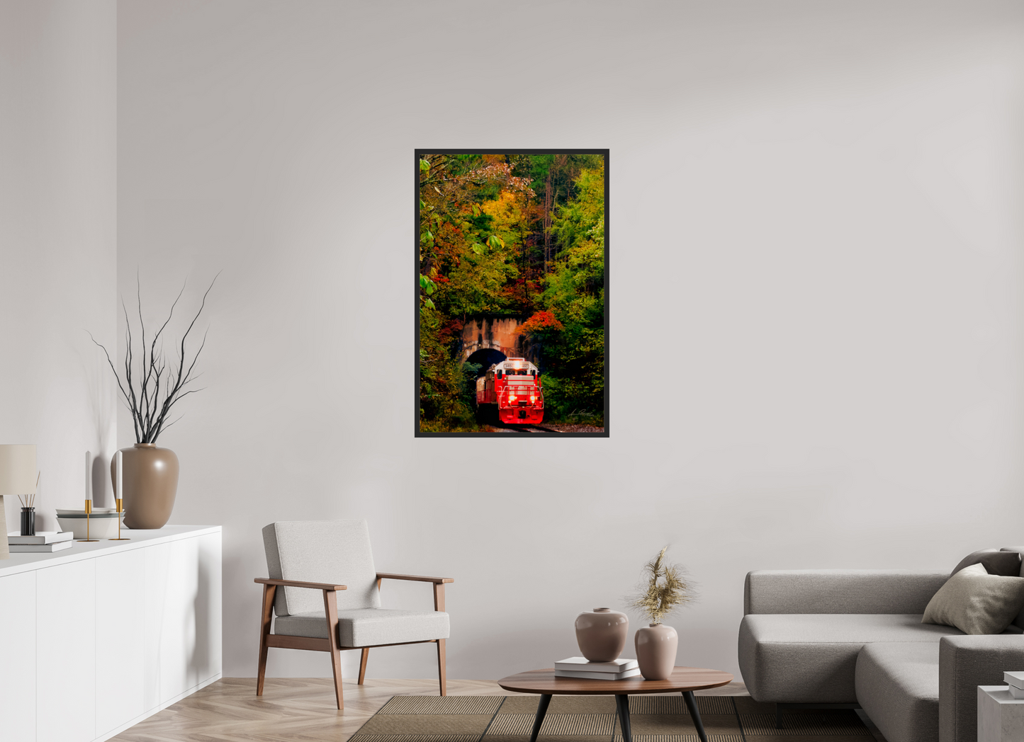 30 x 45″, Gallery Frame Emerging from autumn