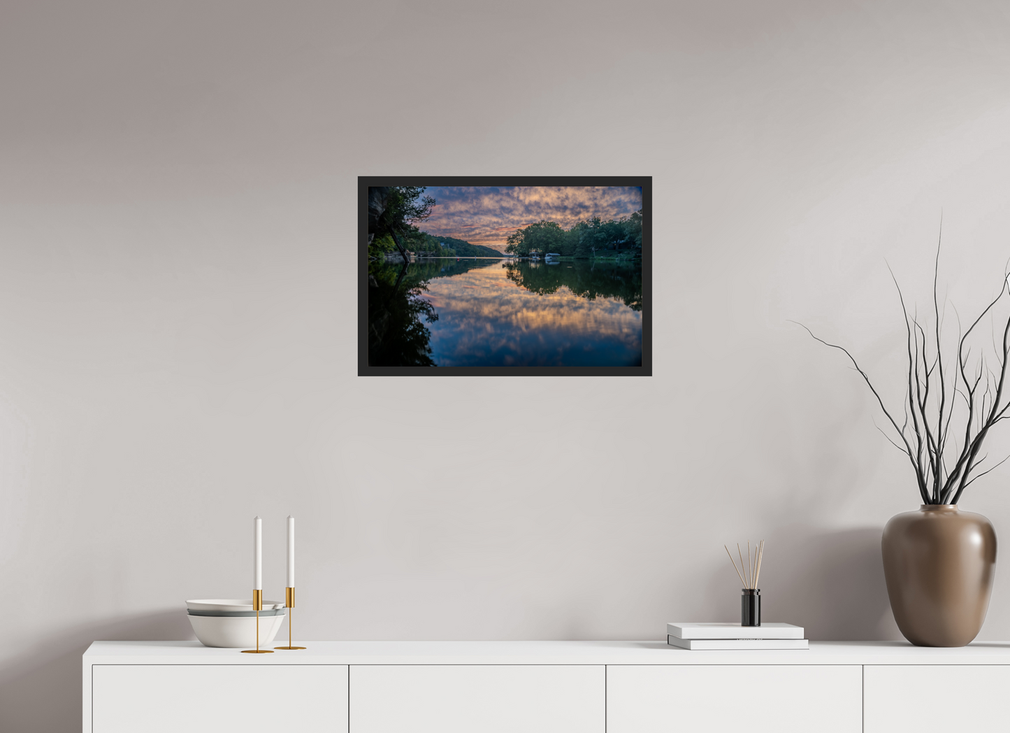 24 x 16″, Gallery Frame Morning Mirrors