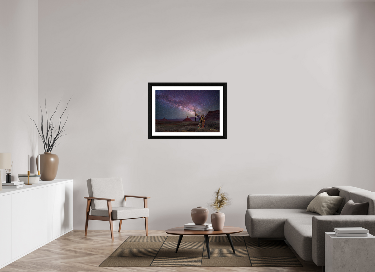 36 x 24″, Framed with mat hahnemuhle pearl The Way of the Sky