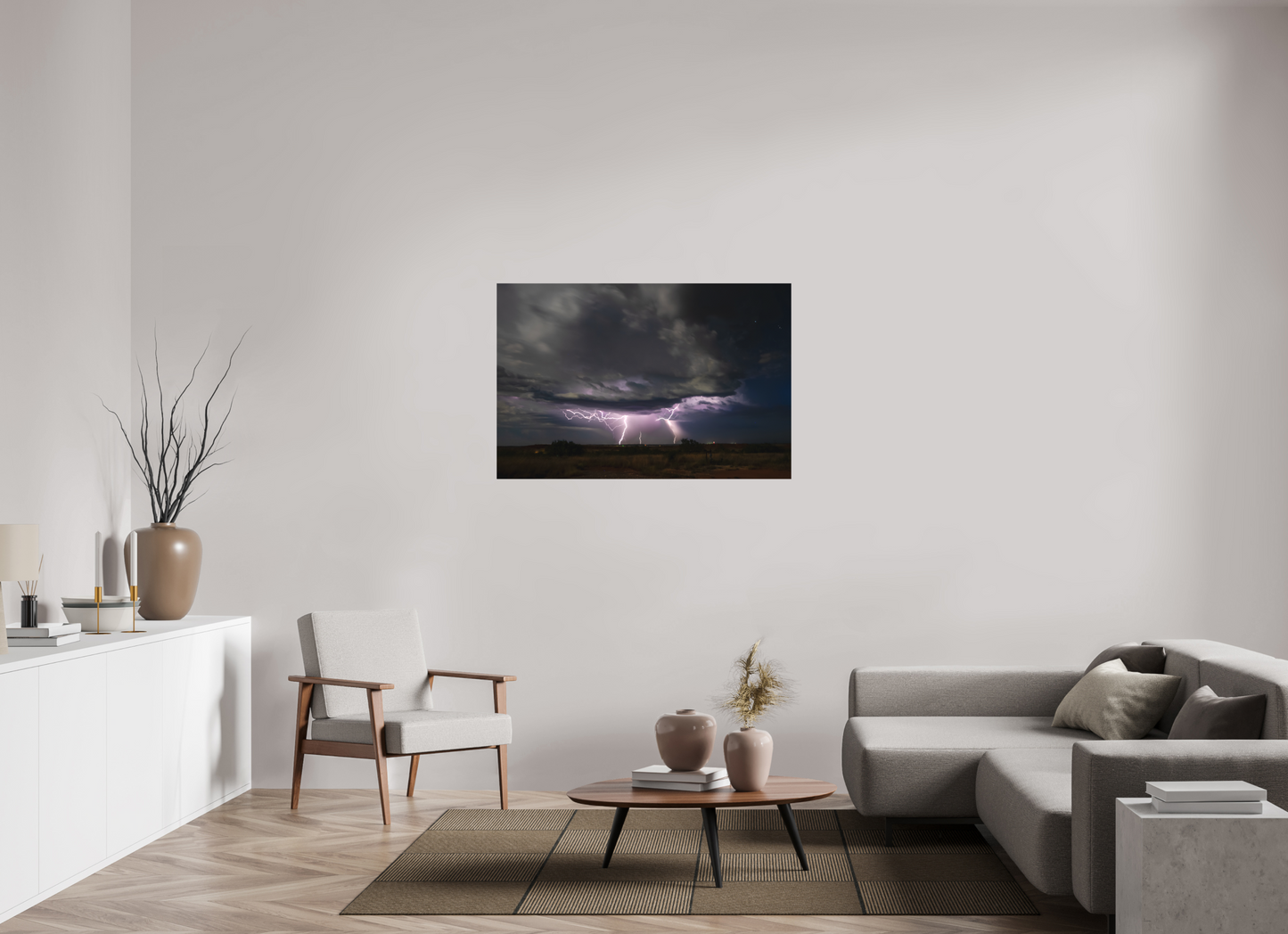 46.9 x 31″, Canvas Print Quiet Before the Strike