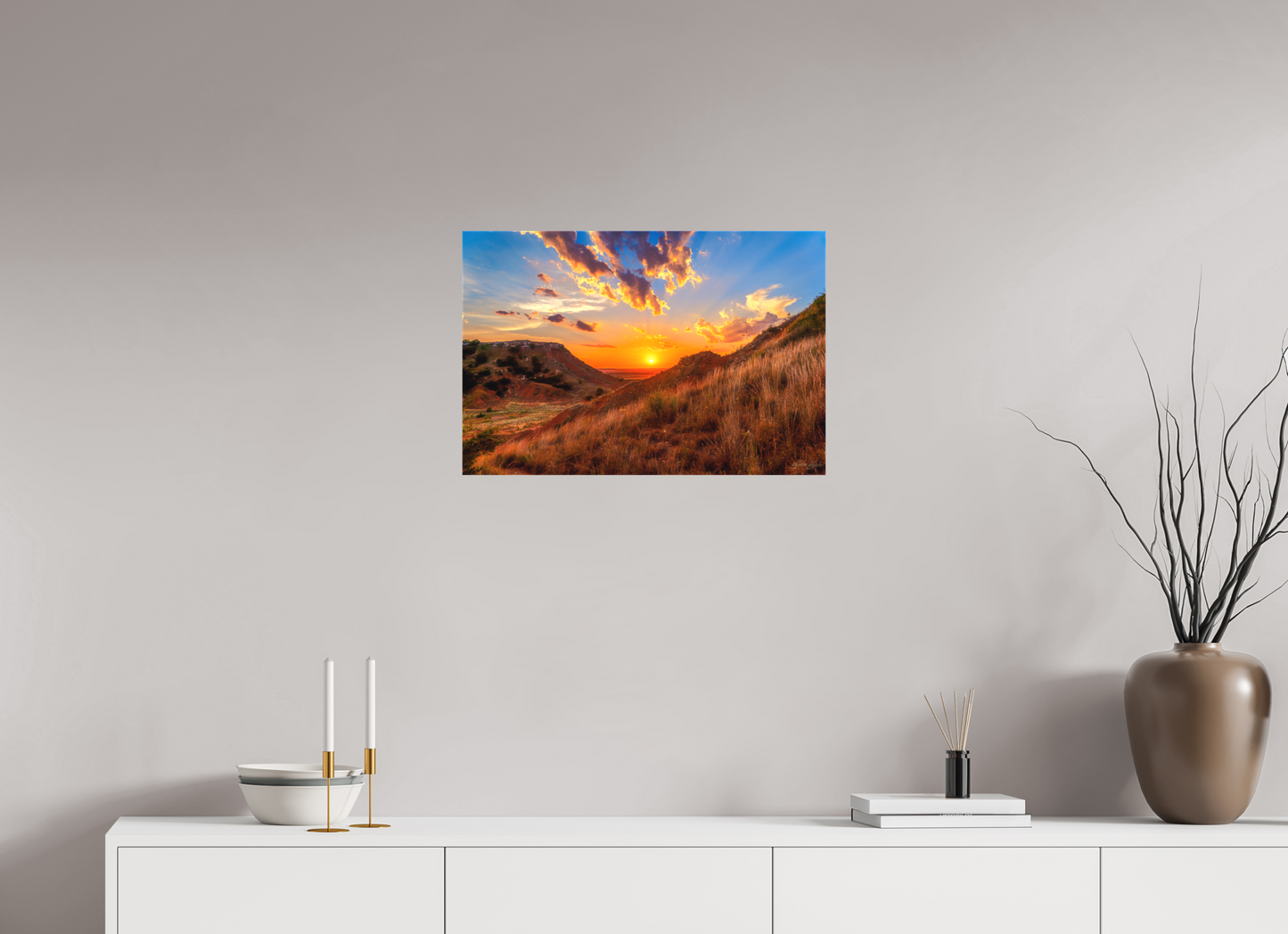 24 x 16″, Canvas Print Embers of the Horizon