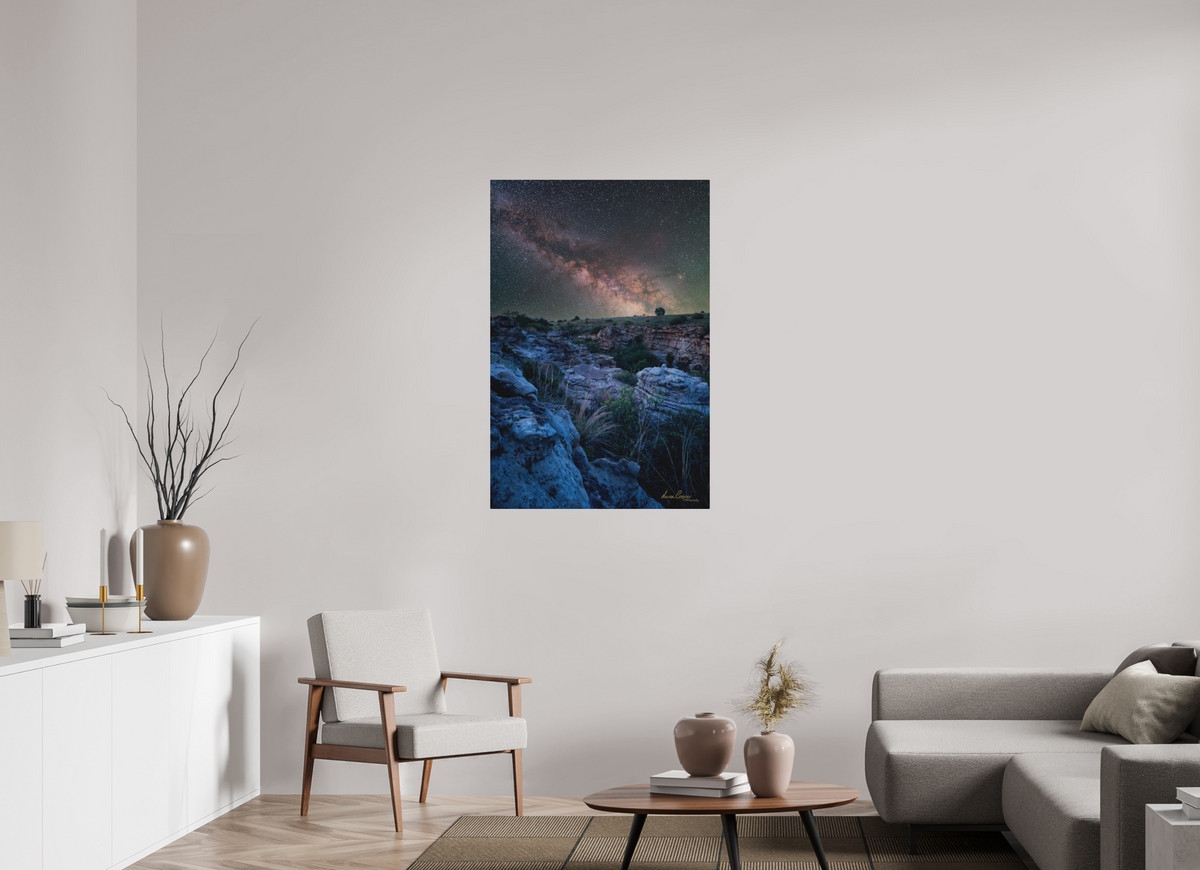 30 x 45″, Metal Prints Between Stone and Stars