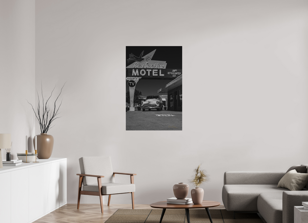 30 x 45″, Metal Prints Where the Mother Road Sleeps