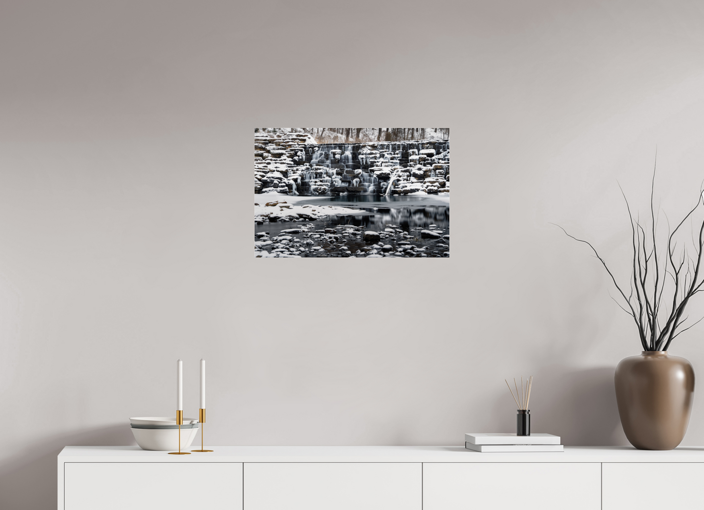 24 x 16″, Photo Print Under Acrylic Glass Frozen Stillness
