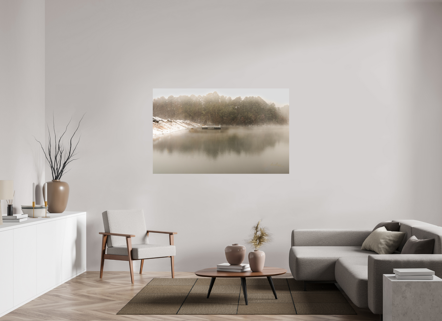 64 x 40″, Print Paper Quiet Landing