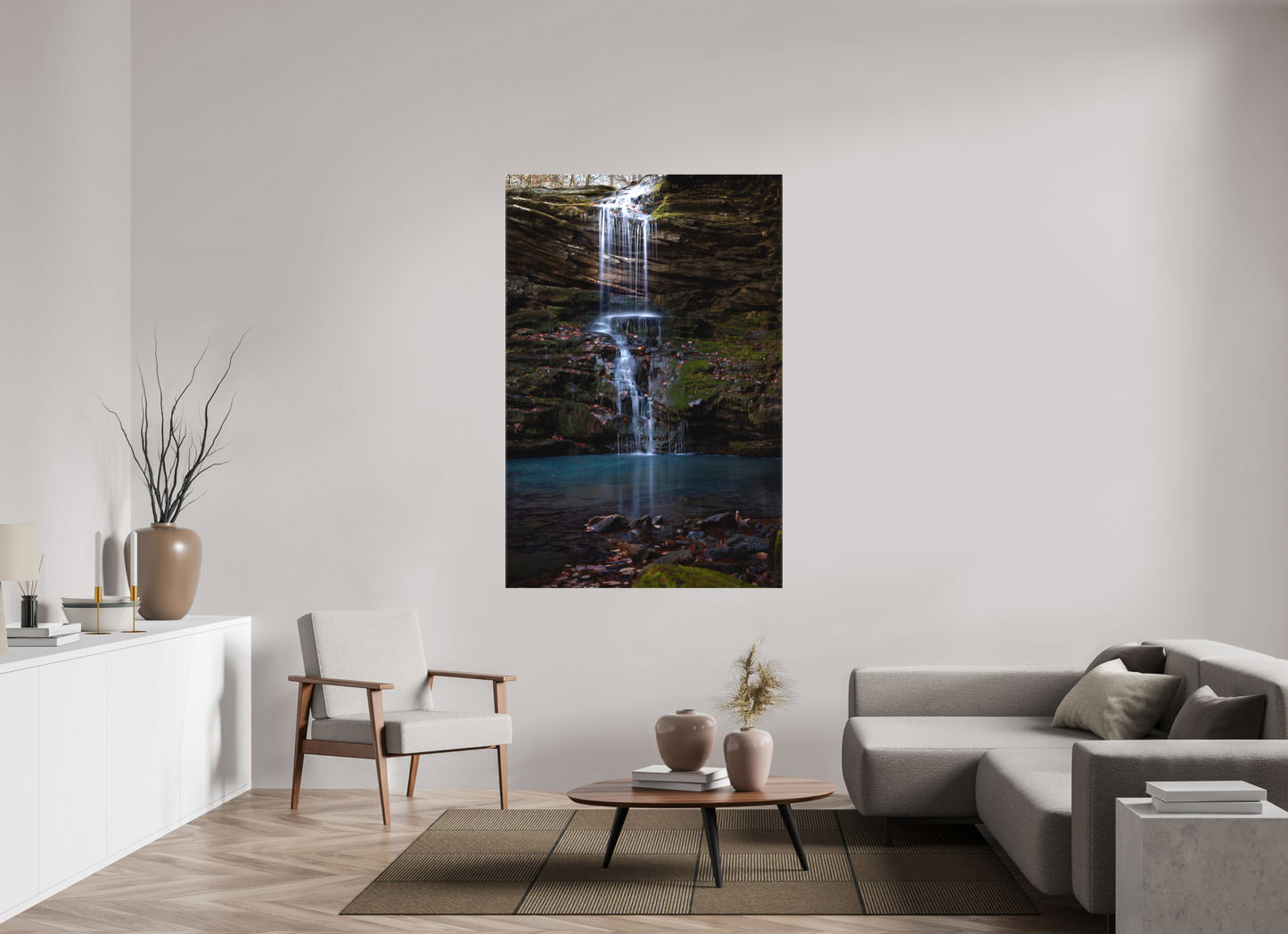 44 x 66″, Canvas Print Magnolia Falls