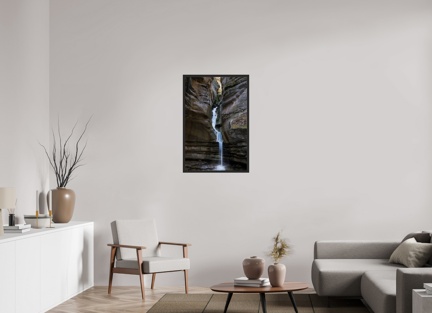 24 x 36″, Gallery Frame Thunder Canyon Falls