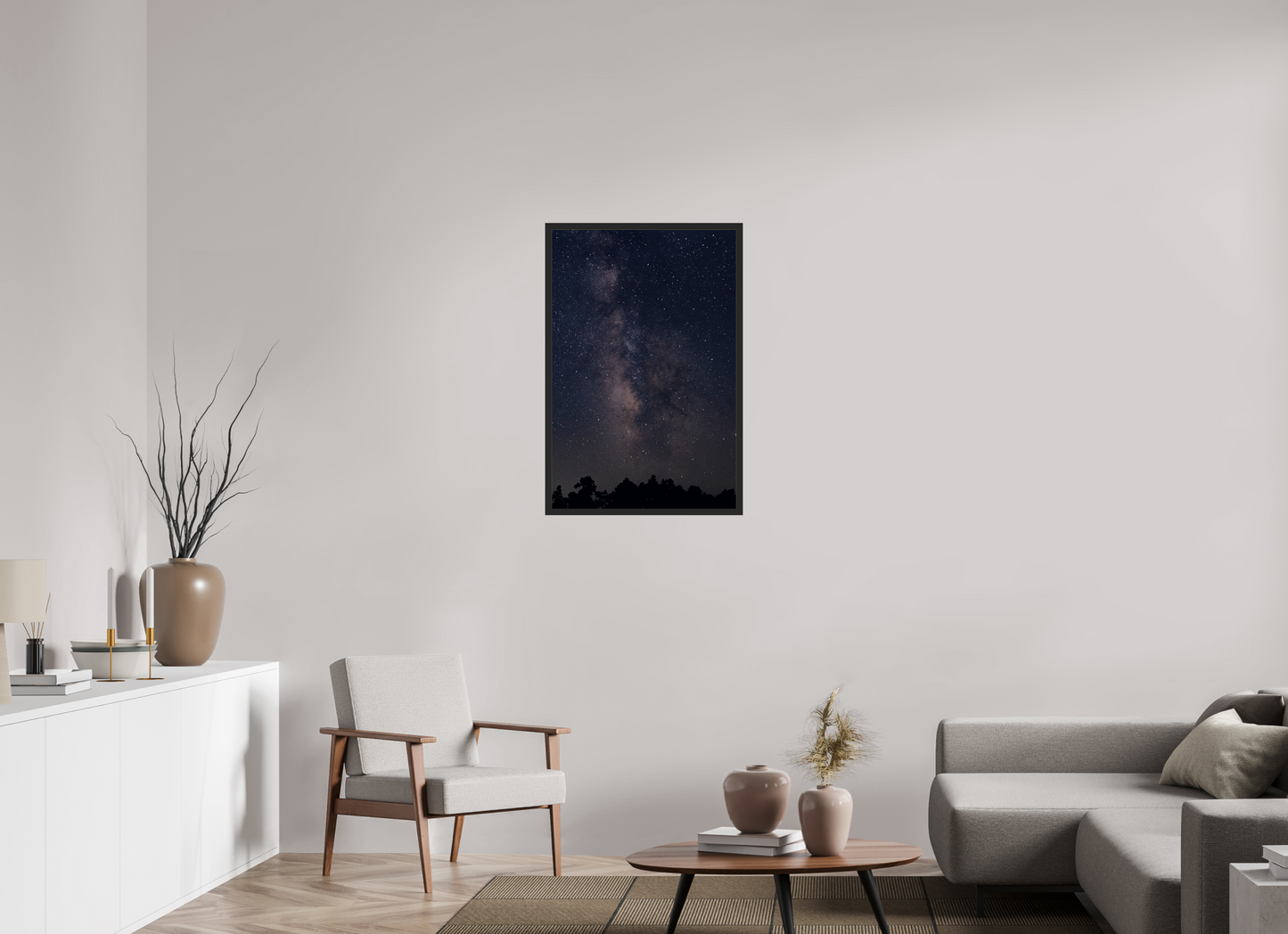 24 x 36″, Gallery Frame River of Stars – Milky Way Night Sky