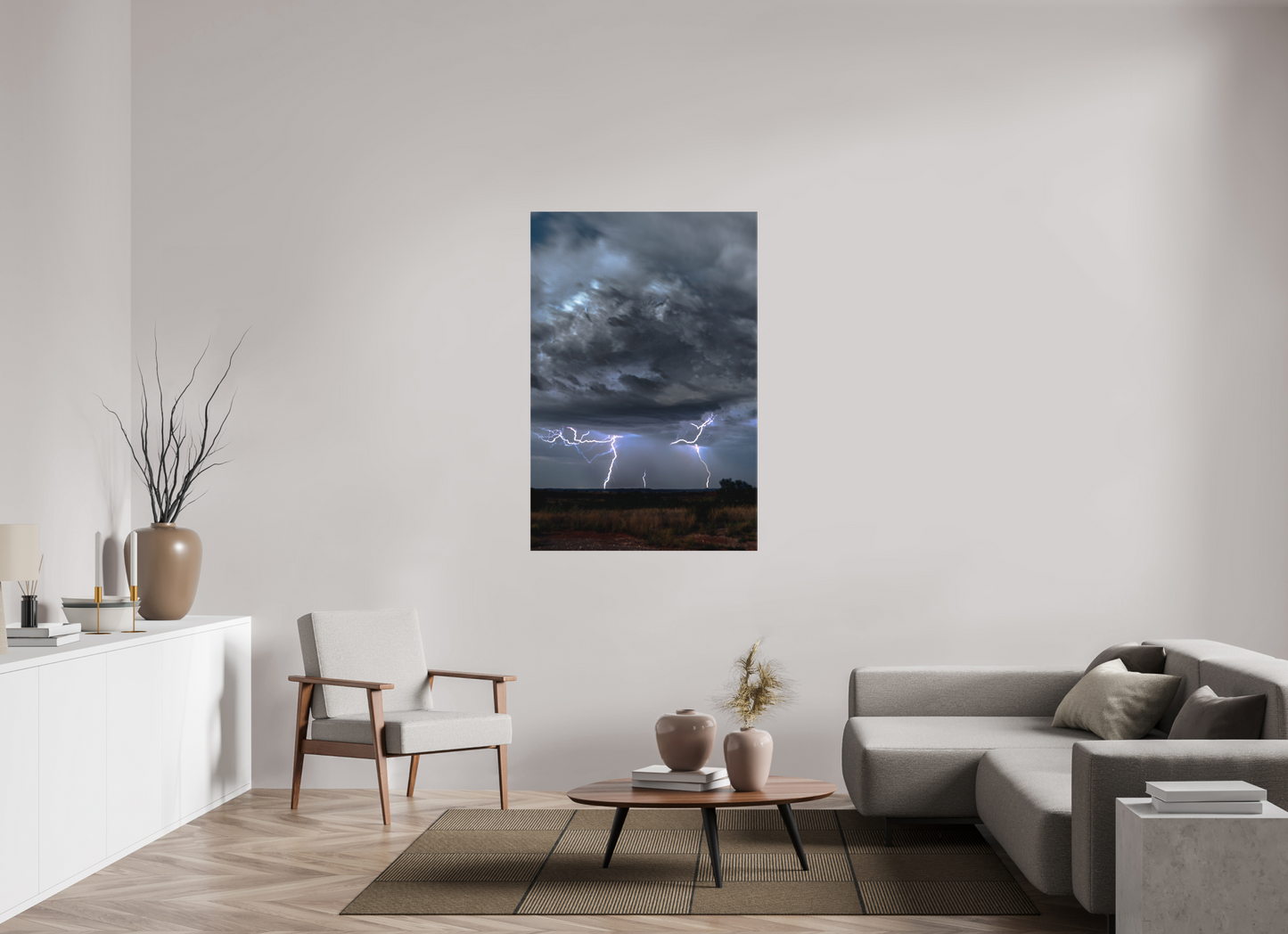 36 x 54″, Canvas Print Fractured Storm