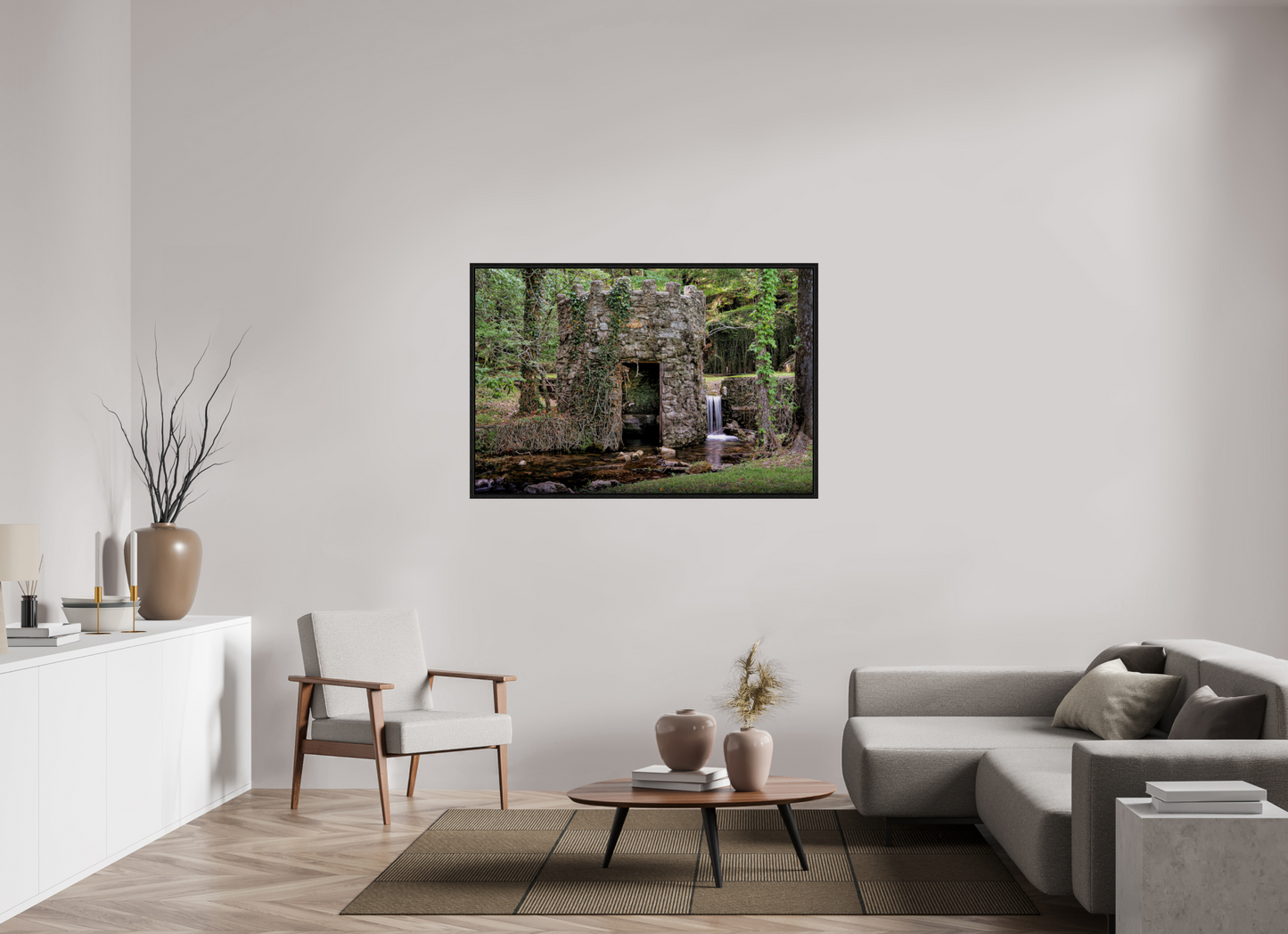 54 x 36″, Floater Frame Hidden Springs