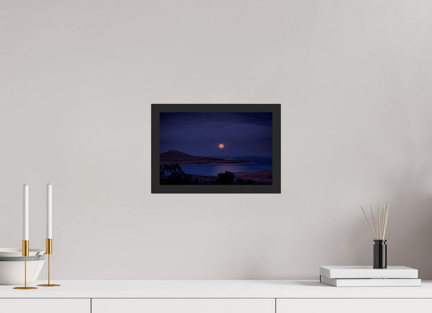 12 x 8″, Gallery Frame Peak of Lingering Light
