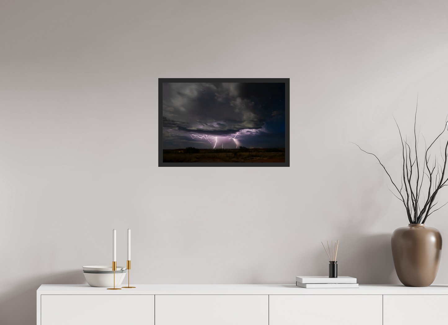 24.2 x 16″, Gallery Frame Quiet Before the Strike