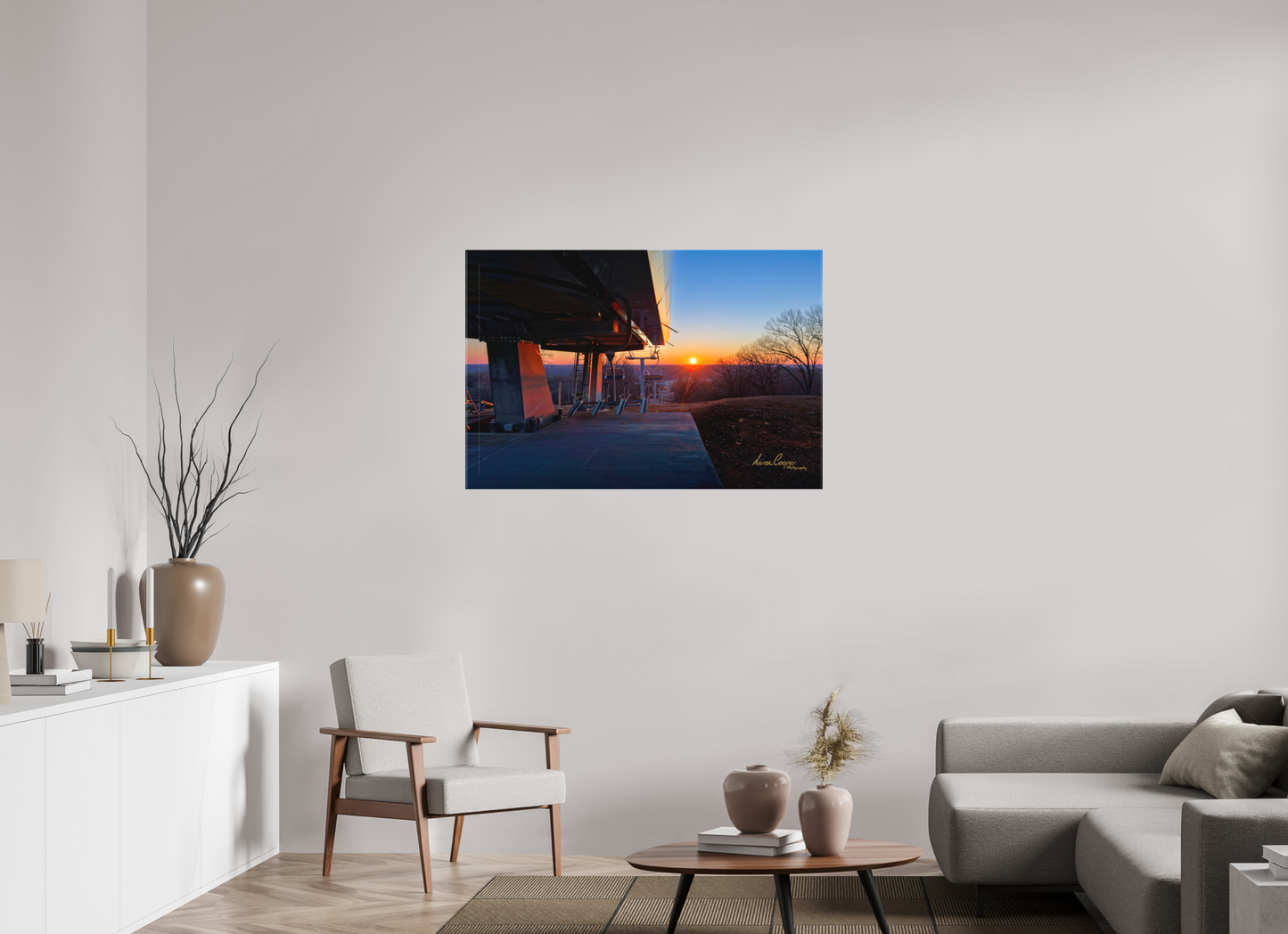45 x 30″, Canvas Print The Lifted Morning Sun