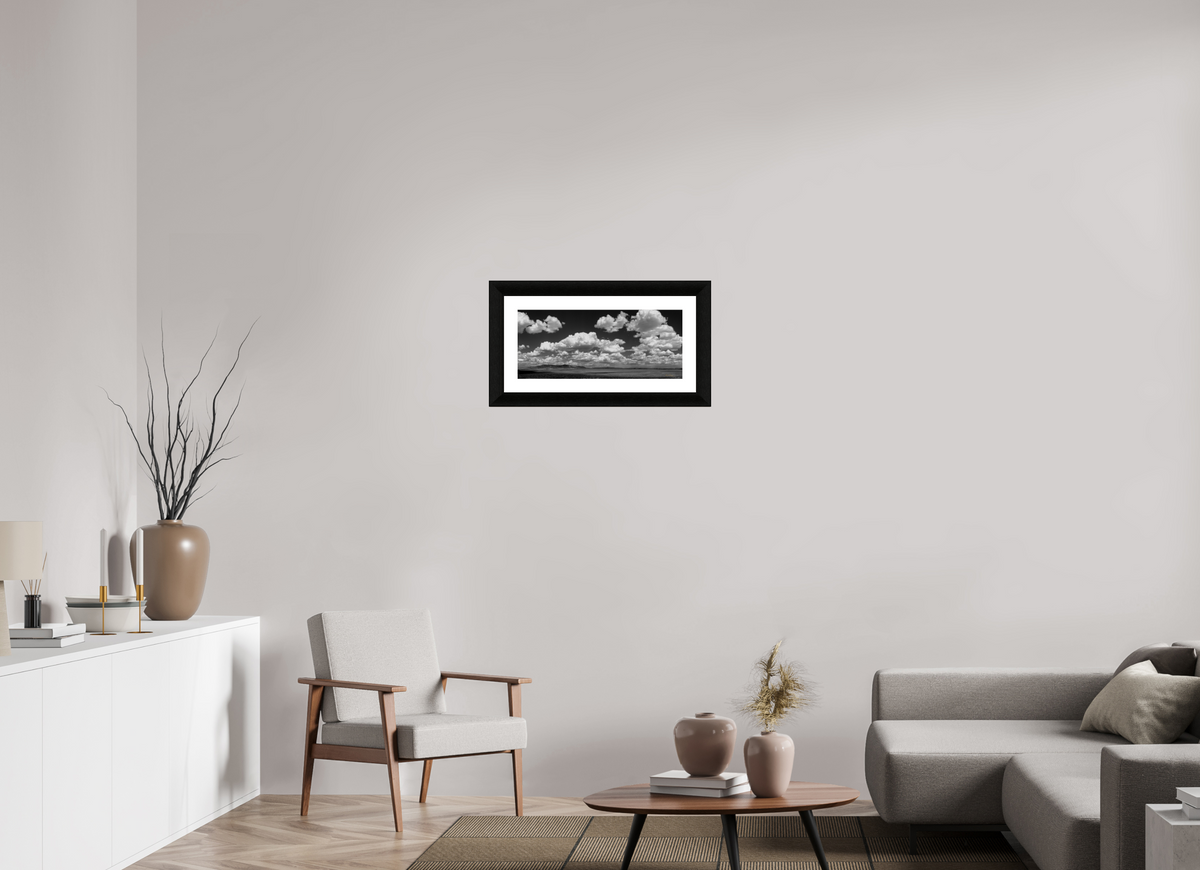 23.1 x 10″, Framed with mat hahnemuhle pearl The Weight of the Sky | Mexican Hat, Utah Fine Art Photography