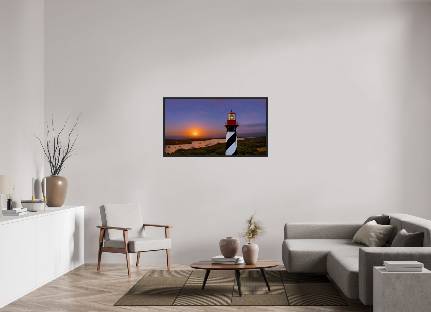 49 x 27.6″, Gallery Frame Beacon of Dawn