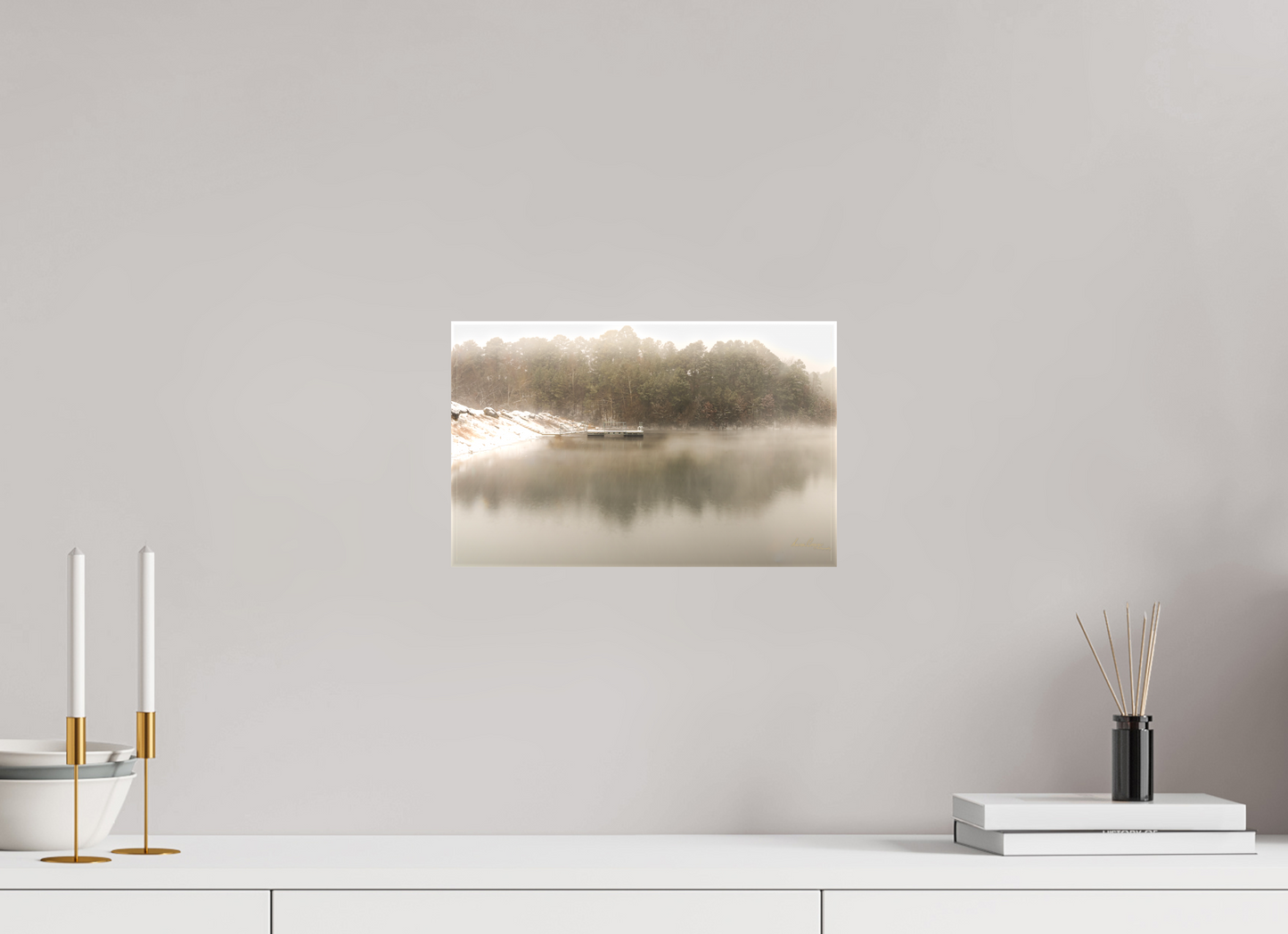 12.8 x 8″, Canvas Print Quiet Landing