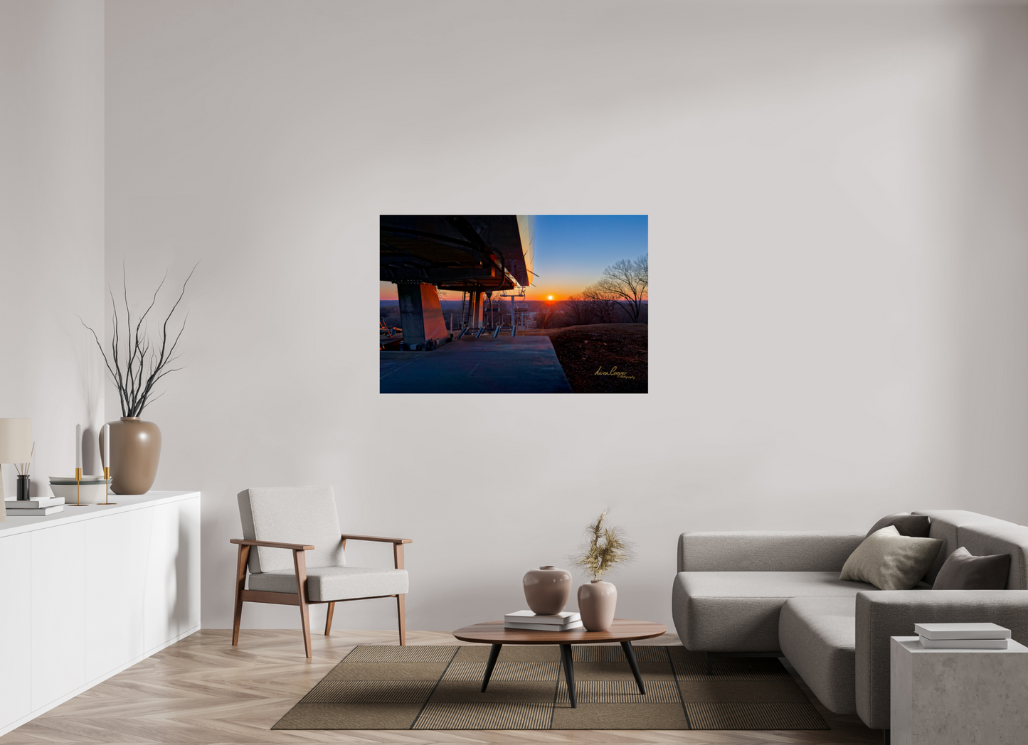 54 x 36″, Photo Print Under Acrylic Glass The Lifted Morning Sun