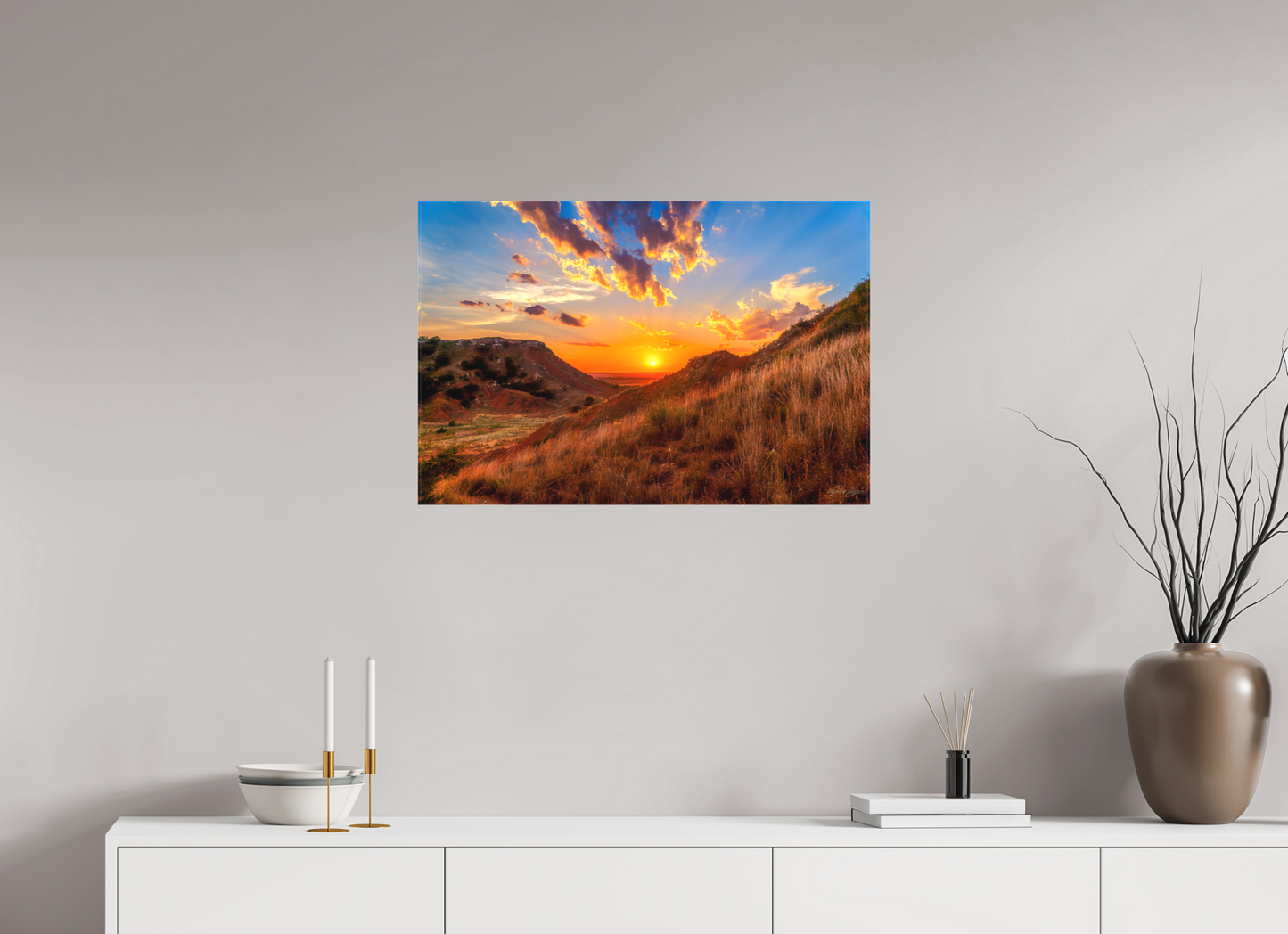 30 x 20″, Canvas Print Embers of the Horizon