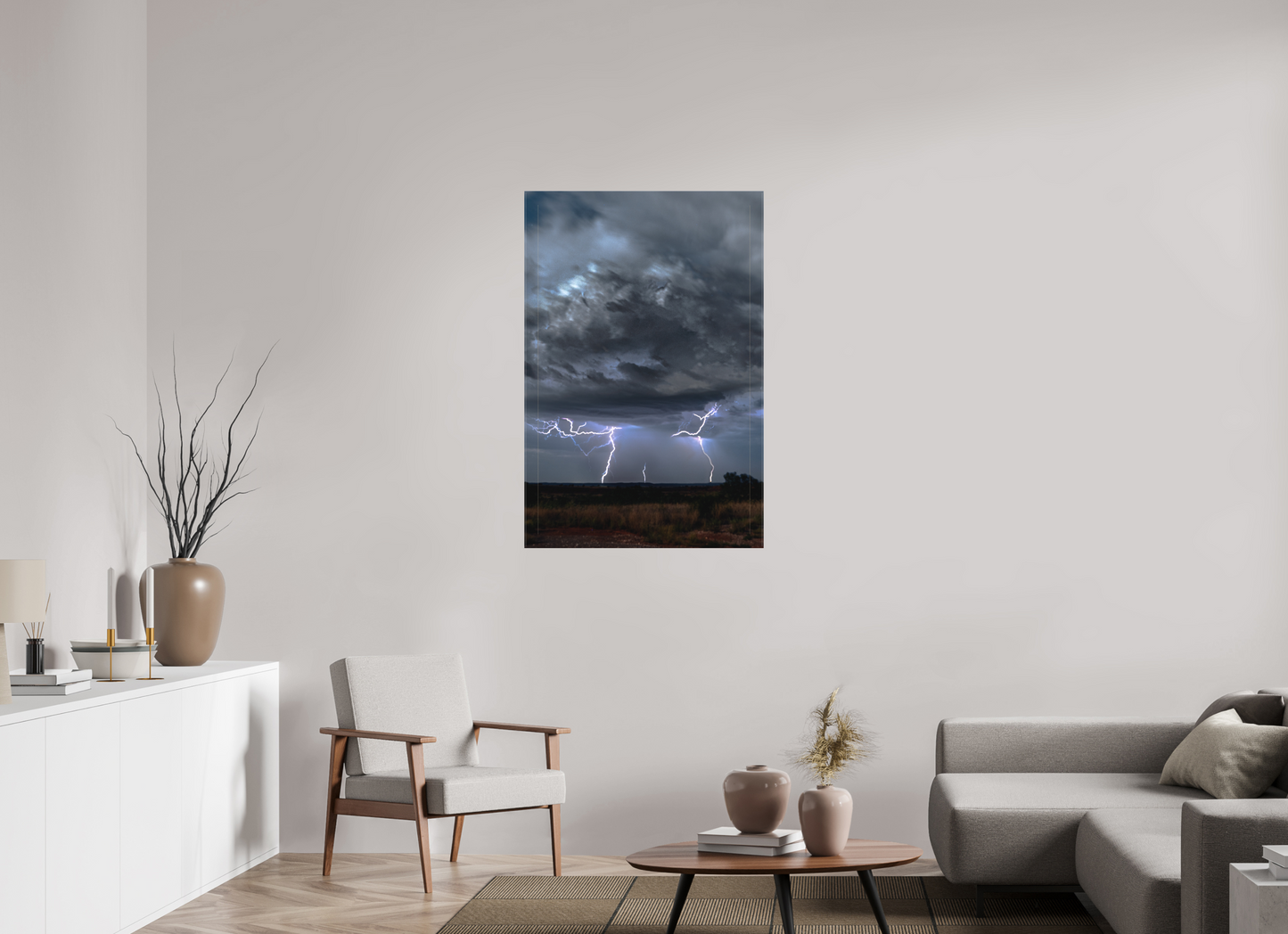 30 x 45″, Canvas Print Fractured Storm
