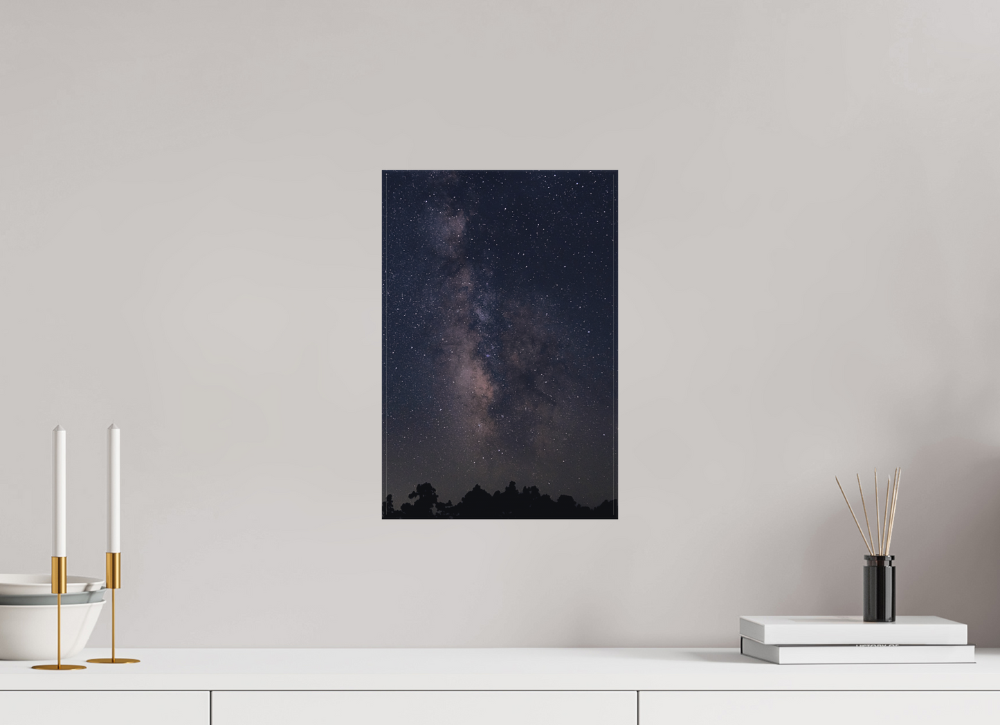 10 x 15″, Canvas Print River of Stars – Milky Way Night Sky