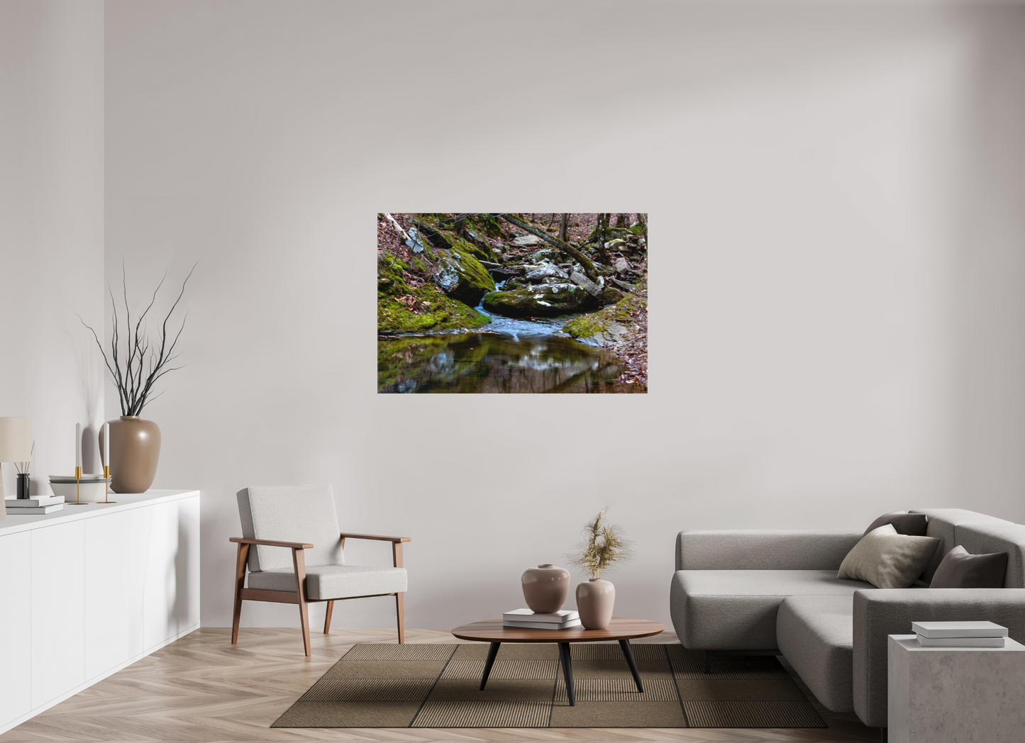 54 x 36″, Canvas Print Where the Creek Rests