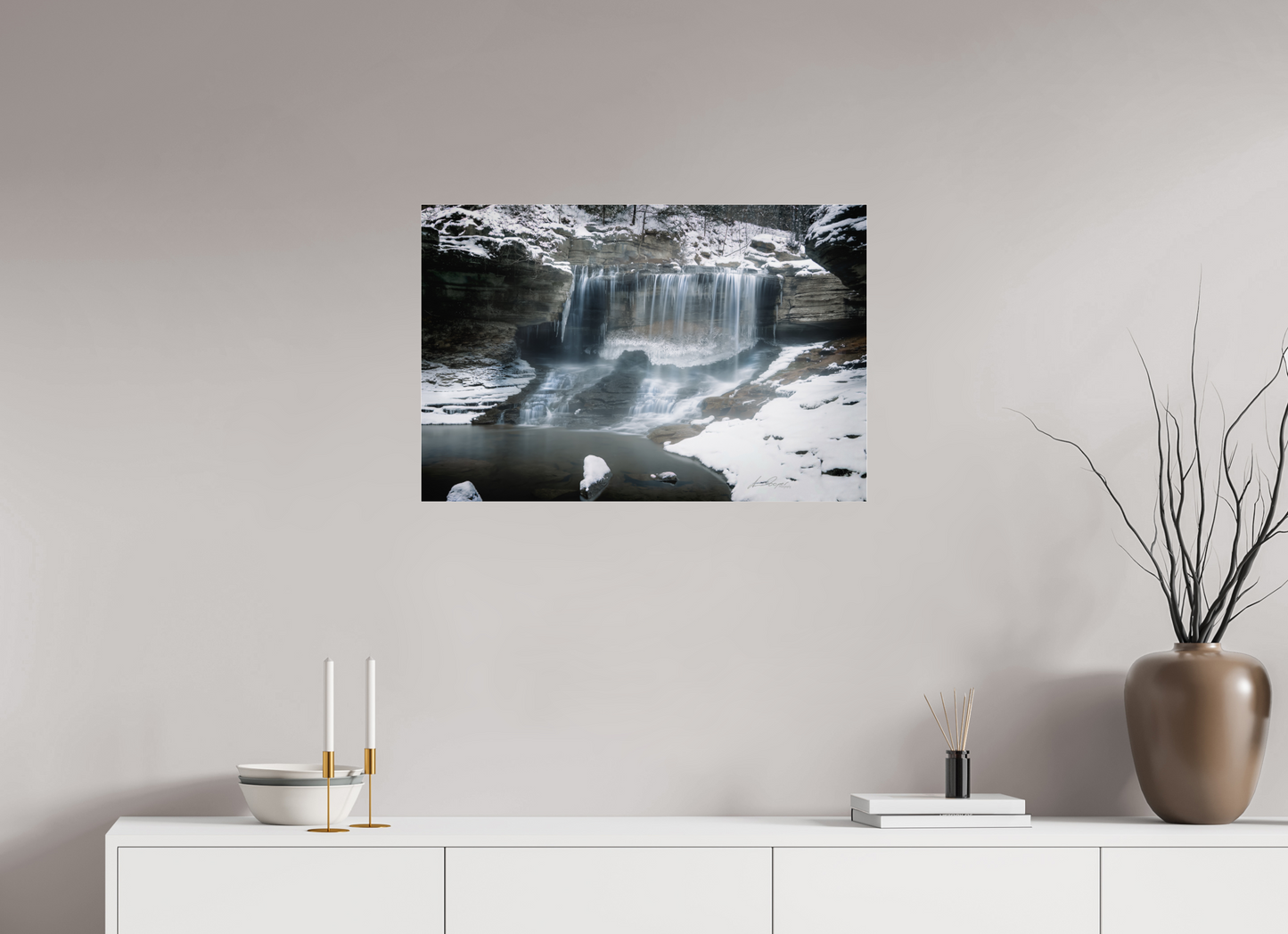 30 x 20″, Photo Print Under Acrylic Glass Frozen Stillness