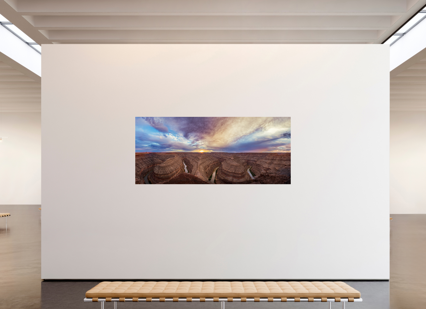 92.4 x 40″, Print Paper Carved by Time