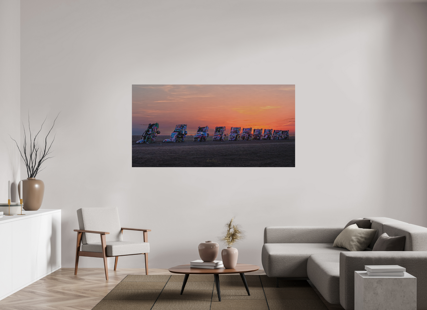 77.1 x 39″, Metal Prints Before the Highway Woke