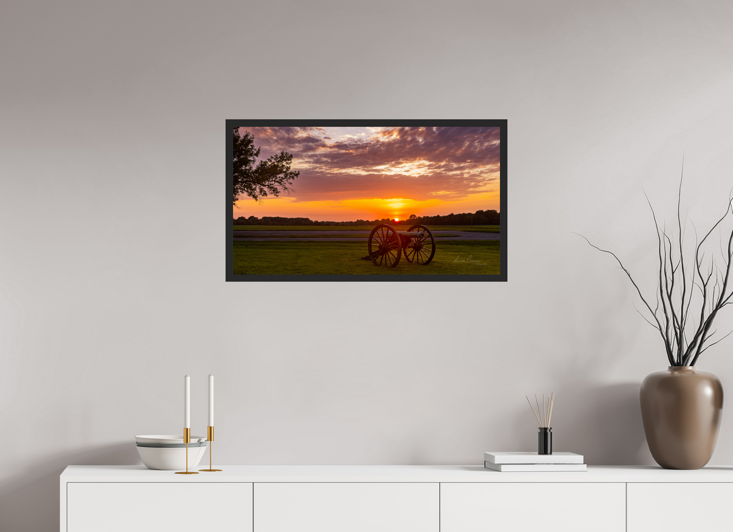 32 x 18″, Gallery Frame Echoes in the Last Light