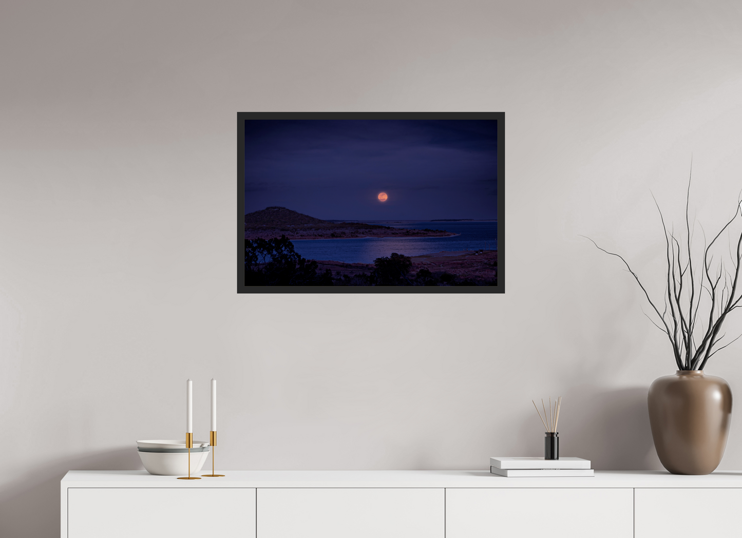 30 x 20″, Gallery Frame Peak of Lingering Light