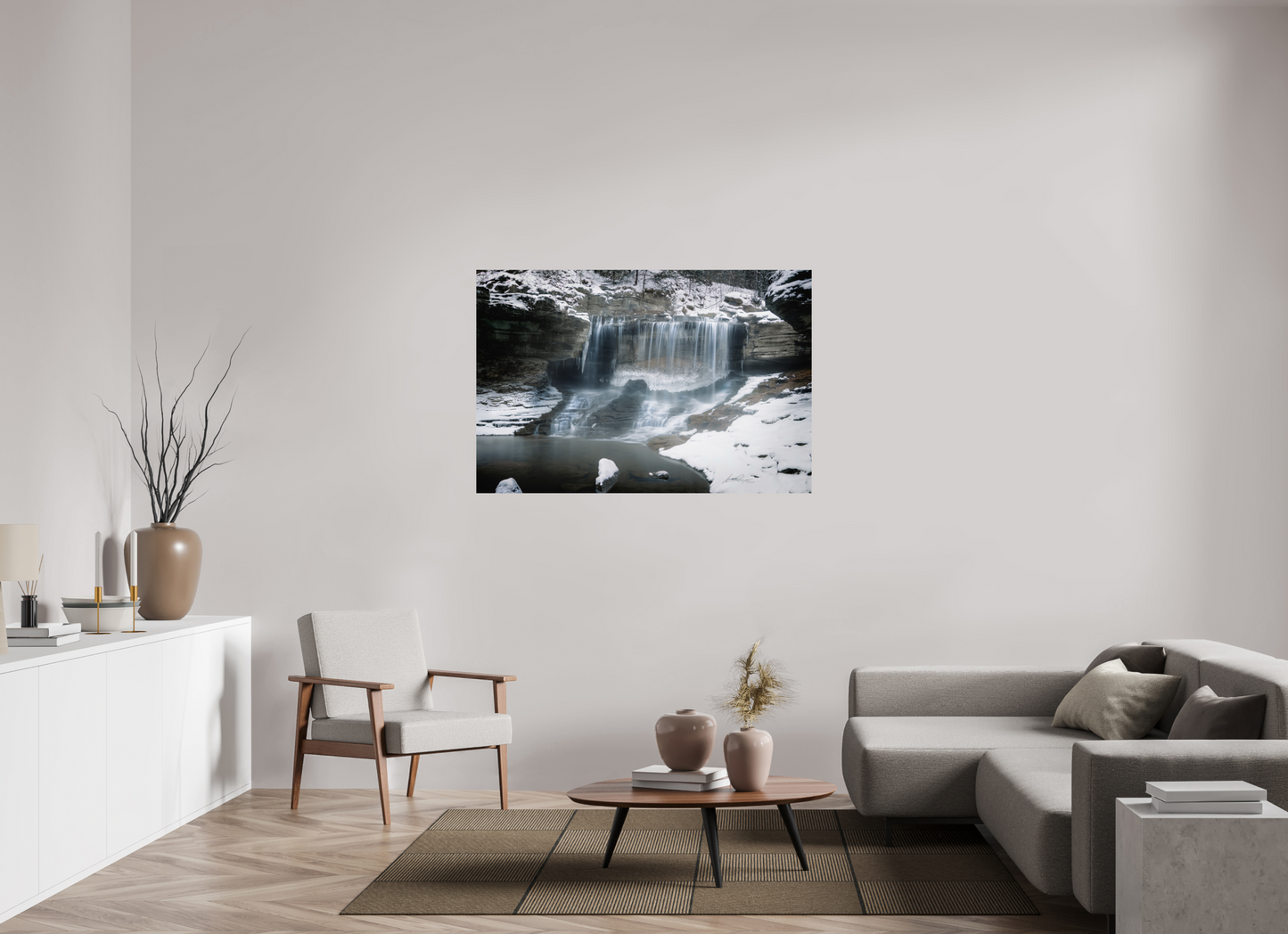 54 x 36″, Print Paper Frozen Stillness