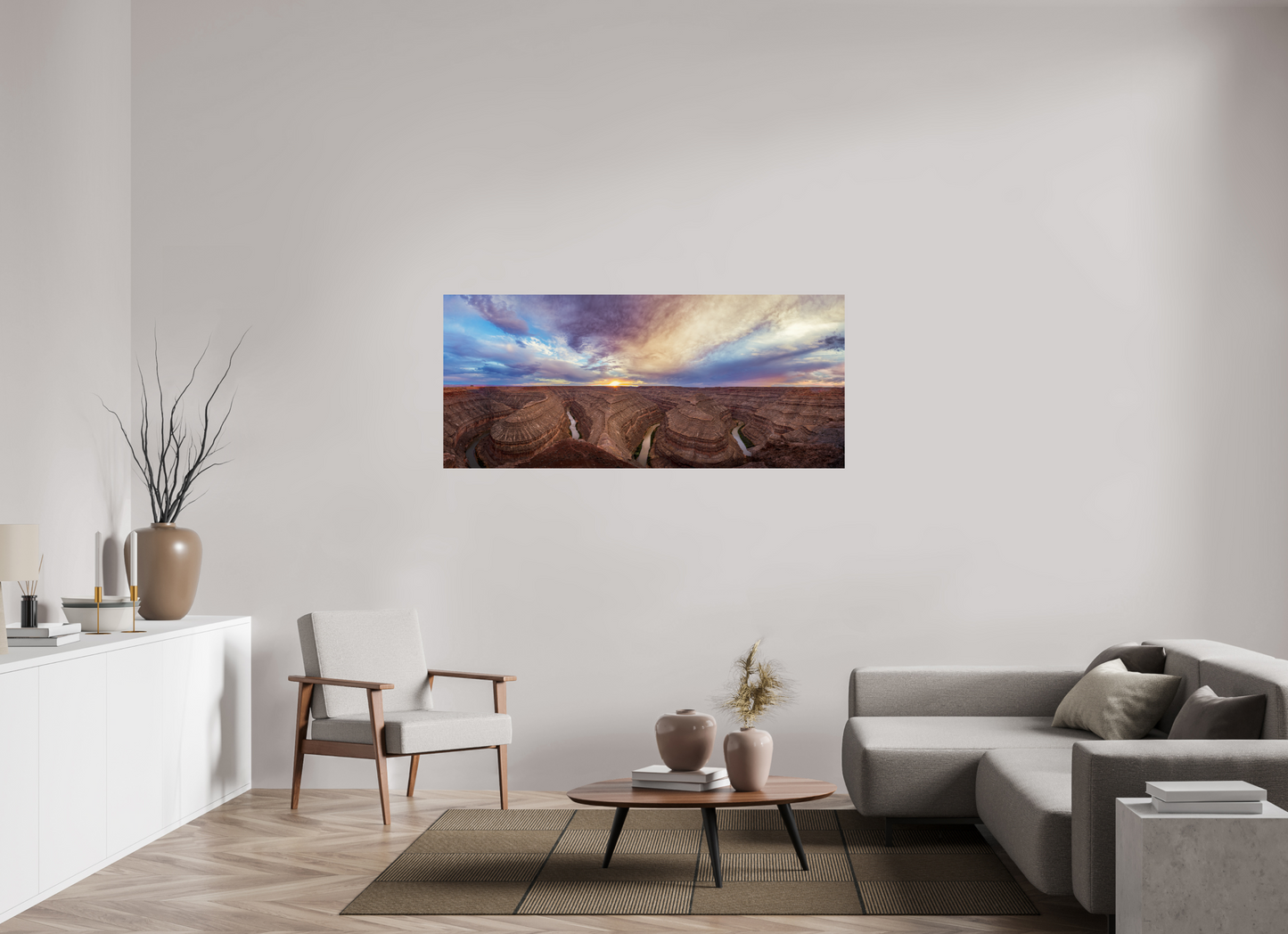 64.6 x 28″, Print Paper Carved by Time