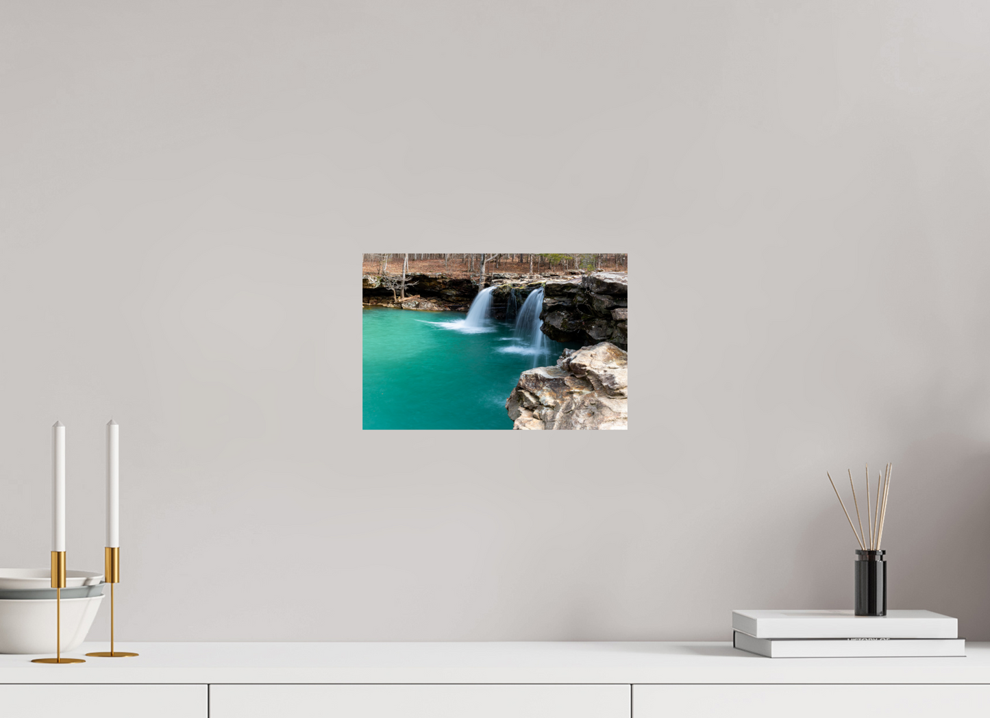 12 x 8″, Print Paper Falling Water Falls