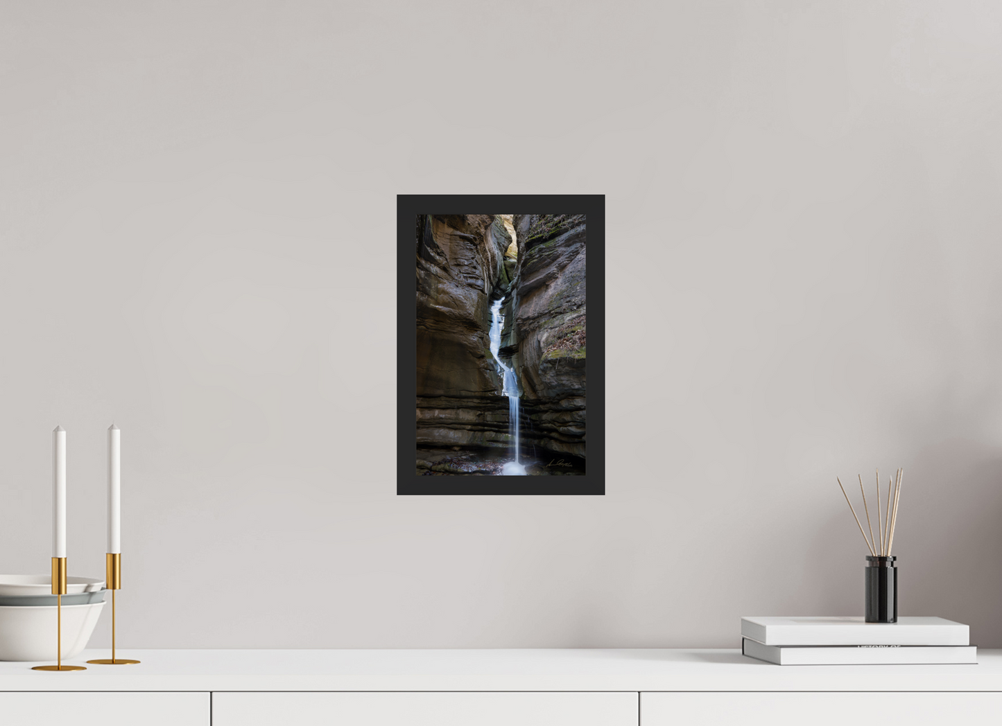 8 x 12″, Gallery Frame Thunder Canyon Falls