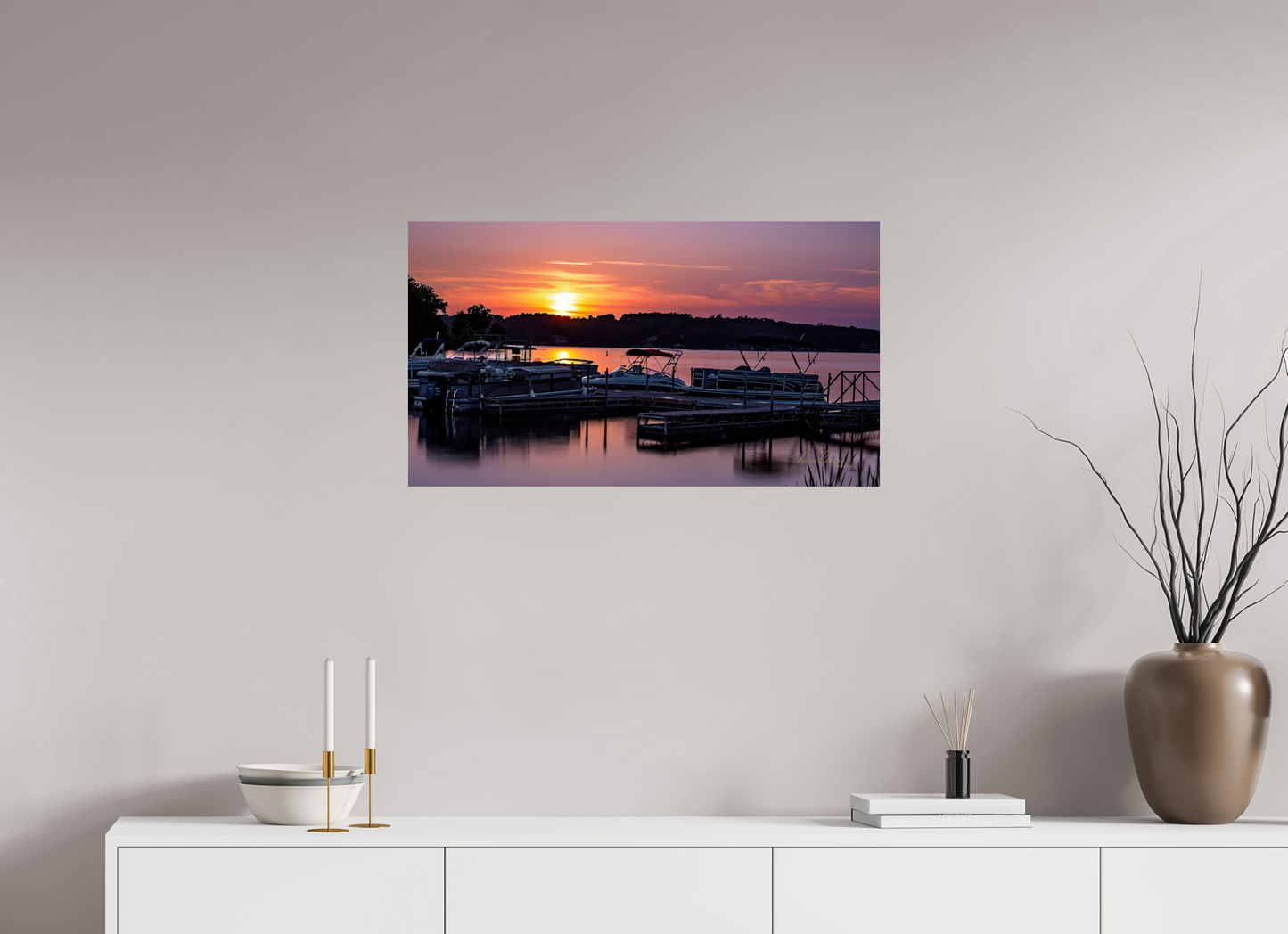 32 x 18″, Print Paper Anchored in the Last Light