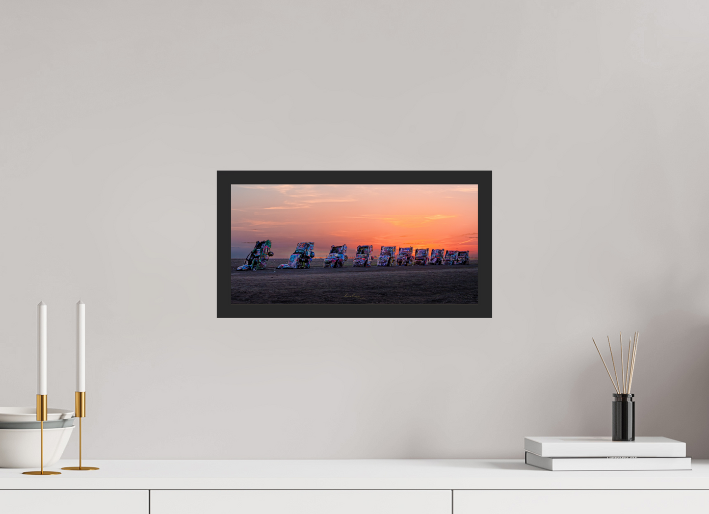 15.8 x 8″, Gallery Frame Before the Highway Woke