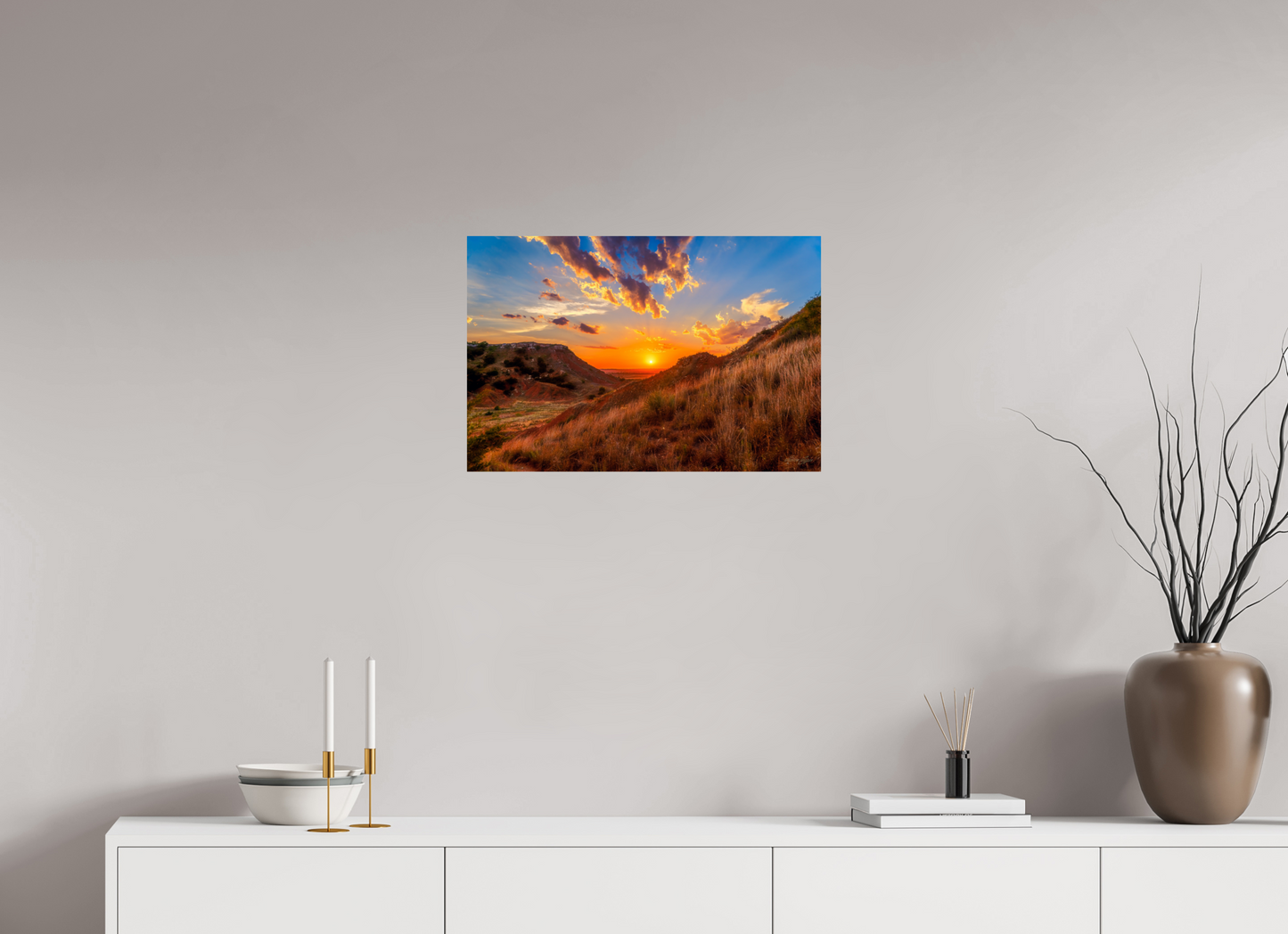24 x 16″, Print Paper Embers of the Horizon