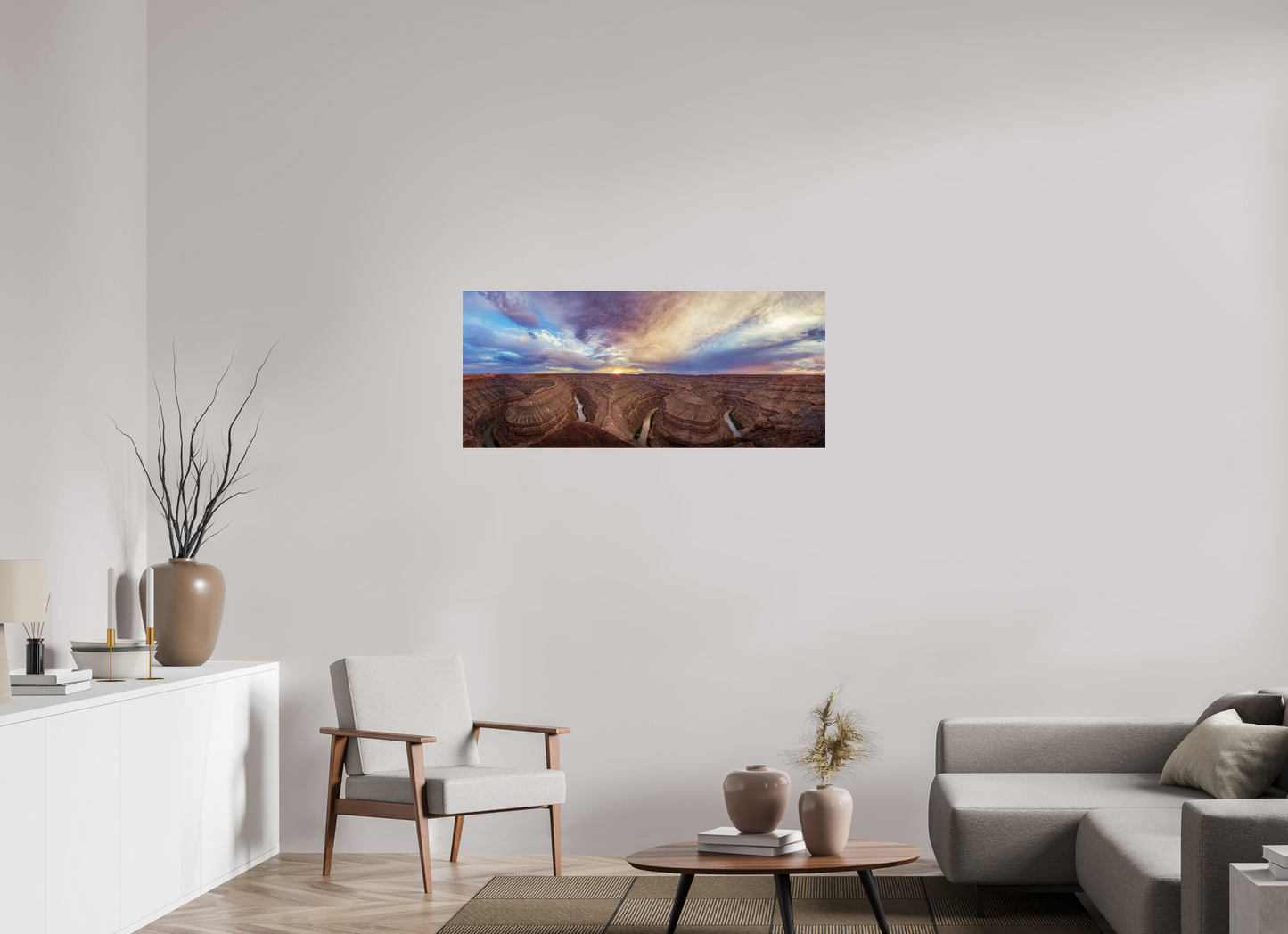 46.2 x 20″, Photo Print Under Acrylic Glass Carved by Time