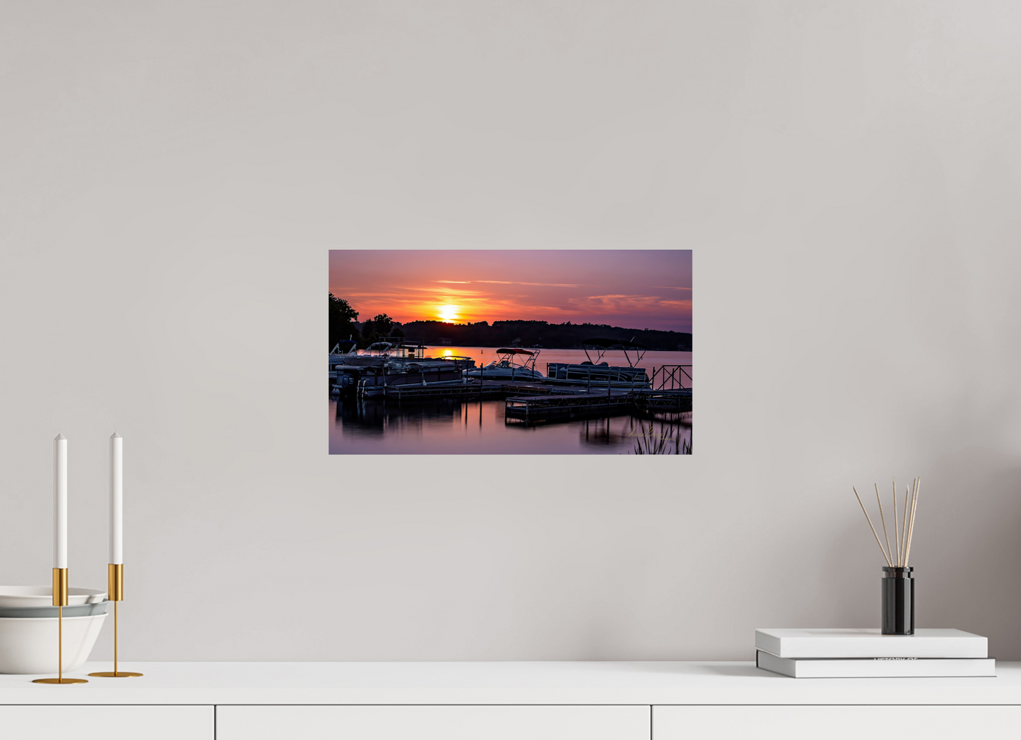 16 x 9″, Print Paper Anchored in the Last Light