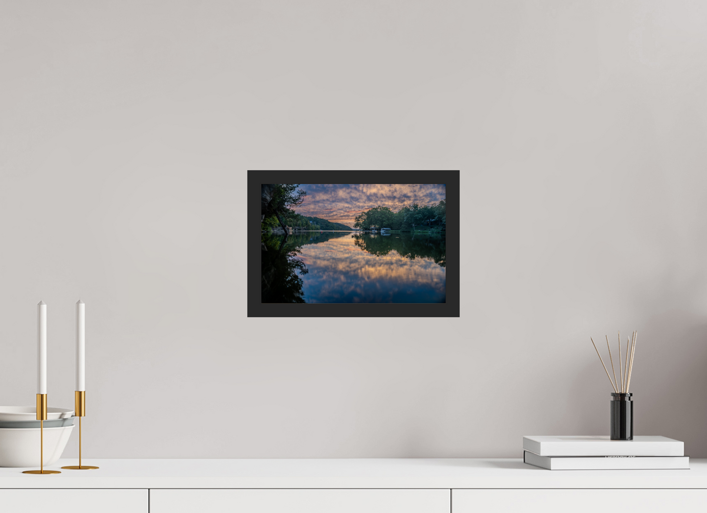 12 x 8″, Gallery Frame Morning Mirrors